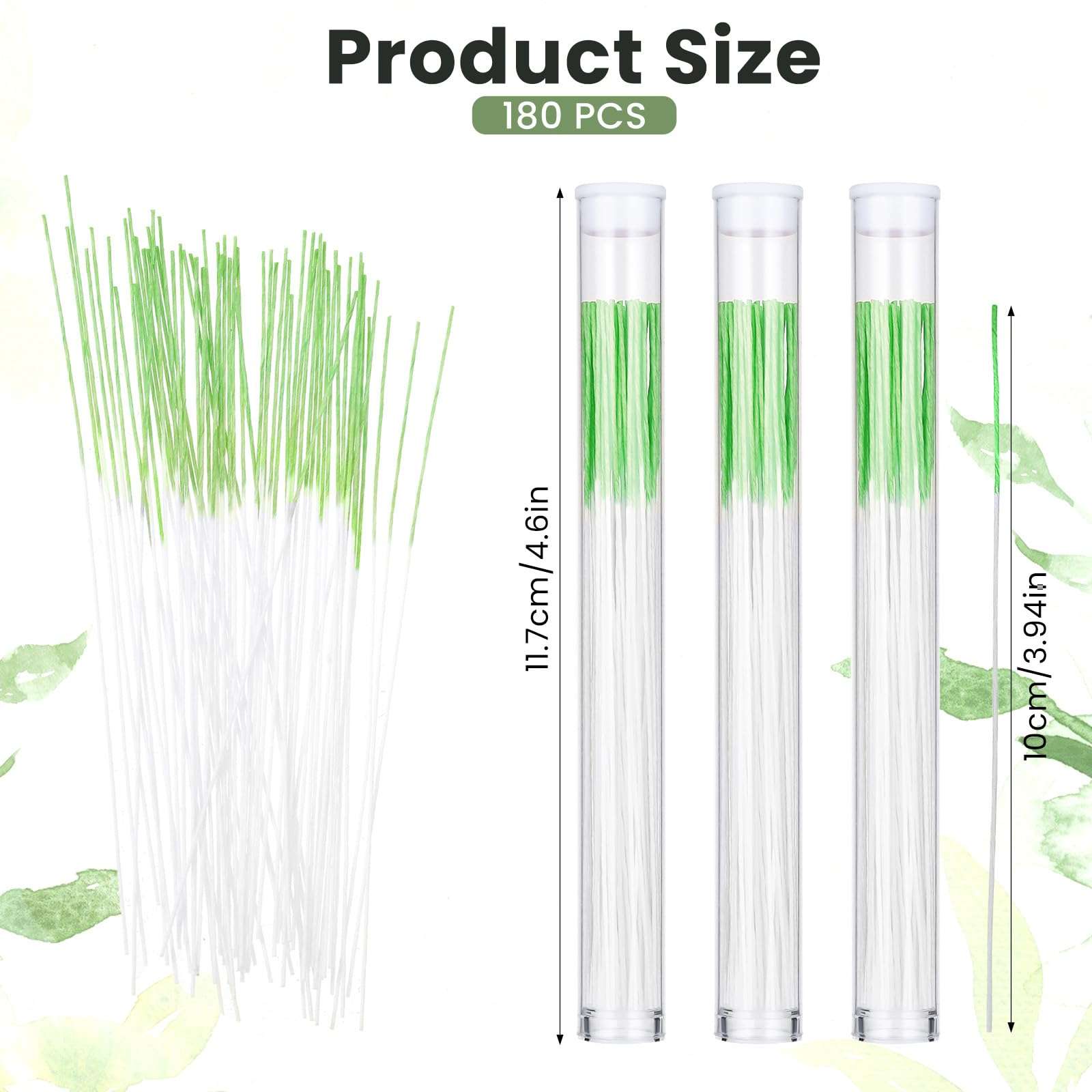 Ear Hole Cleaner, 180PCS Ear Piercing Cleaner Floss Earring Hole Cleaners Nose Ring Cleaners Pierced Floss Ears Piercing Care Cleaning Tool for Girl Women Men 3