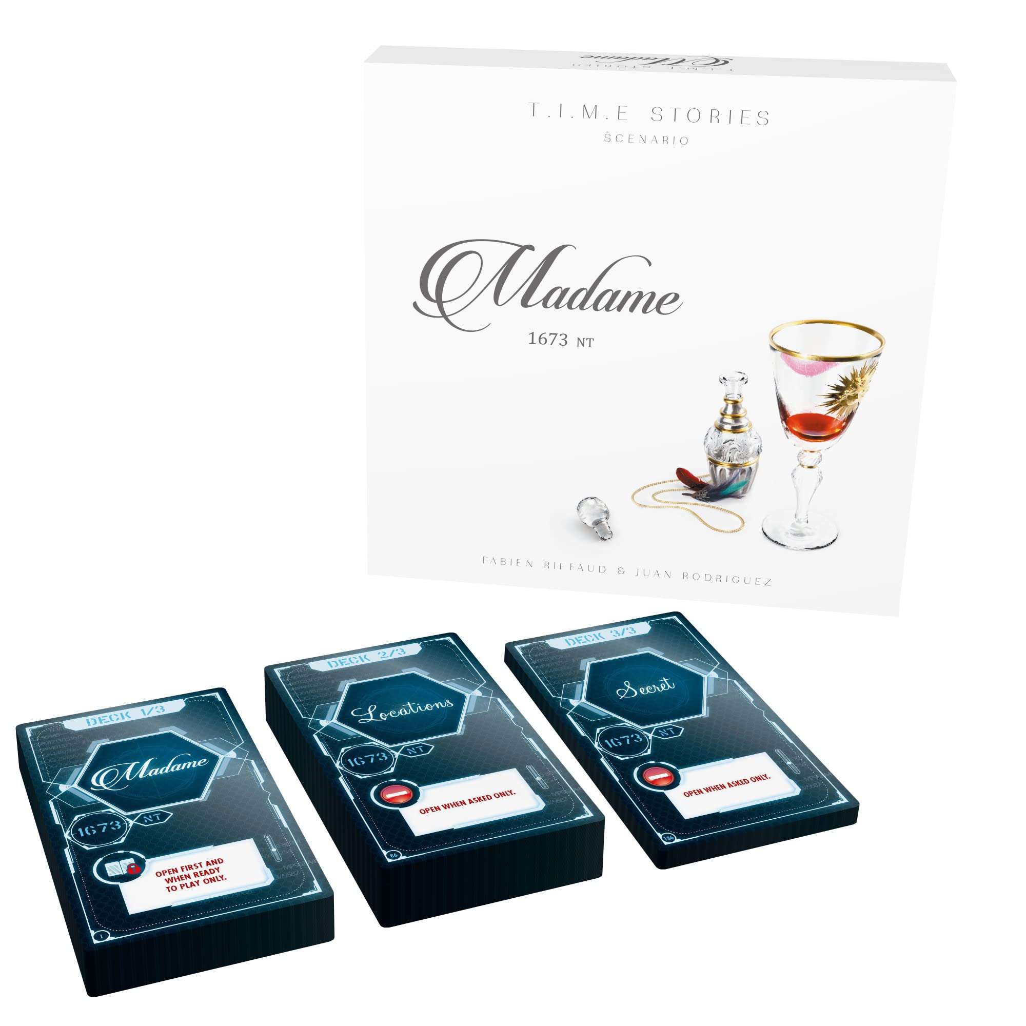 TIME Stories Madame EXPANSION - Dive into 17th Century Versailles! Adventure Game, Cooperative Strategy Game for Kids & Adults, Ages 12+, 2-4 Players, 90 Min Playtime, Made by Space Cowboys 2