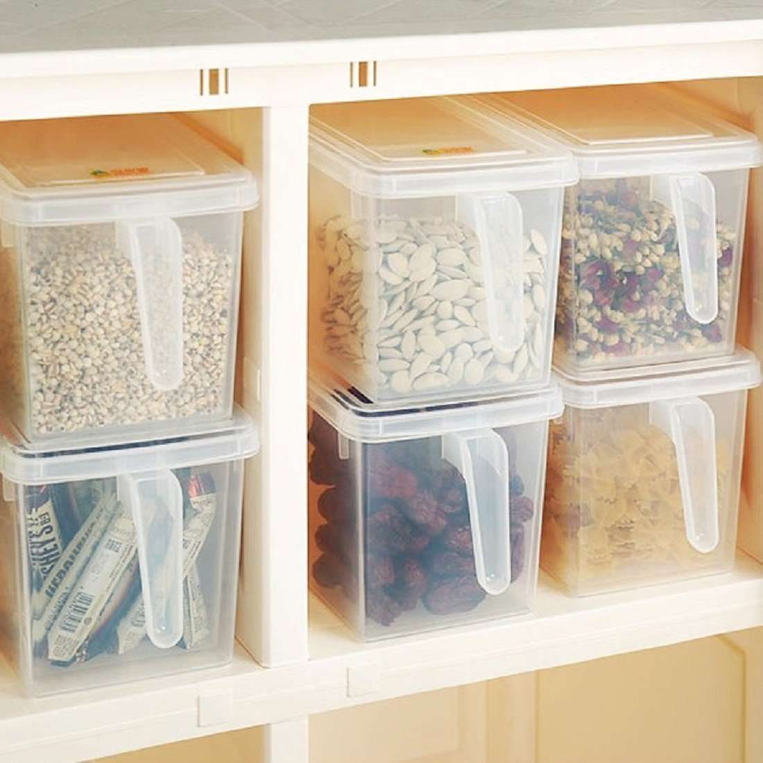 J P Enterprise_Plastic Food Storage Organizer with Lids - 5L, Pack of 2, Transparent 6