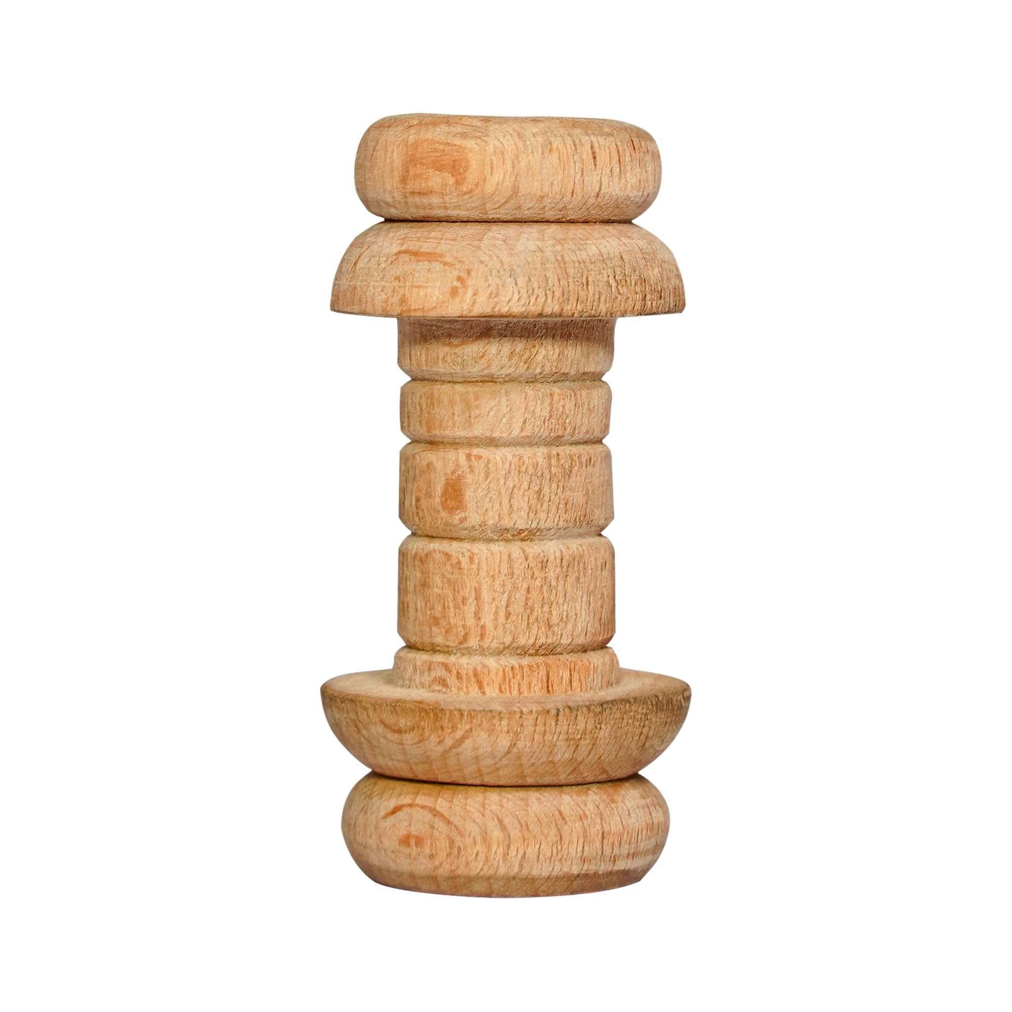 Antique Wooden Spool Thread Reels | Medieval Empty Bobbins Wood Sewing Embroidery Thread Spool Sewing Reels for DIY (Small - Single) 1