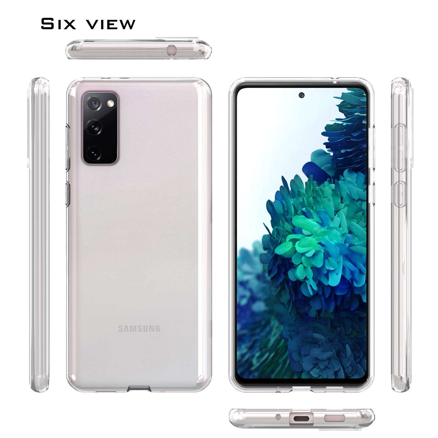 UNC Pro for Samsung Galaxy S20 FE 5G Case, Competible with Galaxy S20 Fan Edition 5G Version Case, Classic Clear Soft TPU Cell Phone Case, Shockproof Bumper Case Cover 2