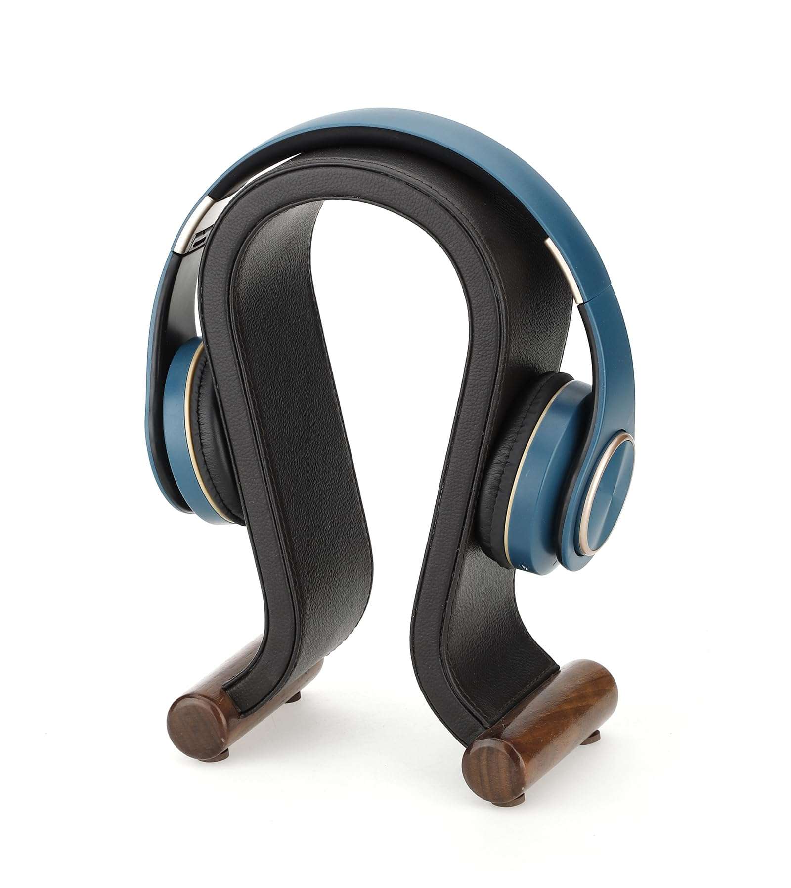 ONEGenug Wooden Headset Stand,Universal Earphone Hanger Holder for Gaming Headsets & DJ Studio Headphones Desktop Headphone Rack for All Headphone Size 2