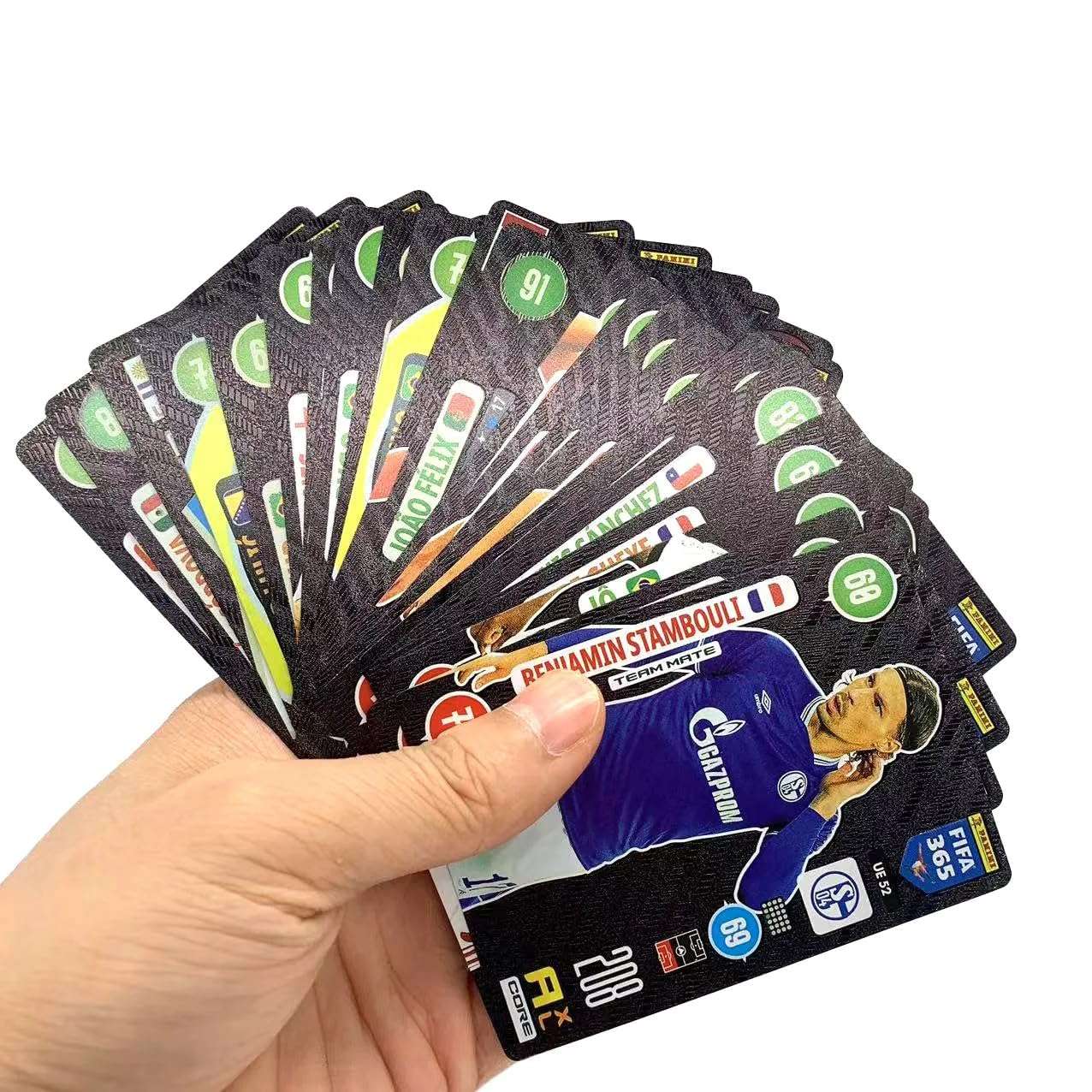 World Football Stars Trading Card Set, 55 Cards of The World's Greatest Soccer Stars Soccer Legends, Great Gift for Any Soccer Enthusiasts (Black) 3