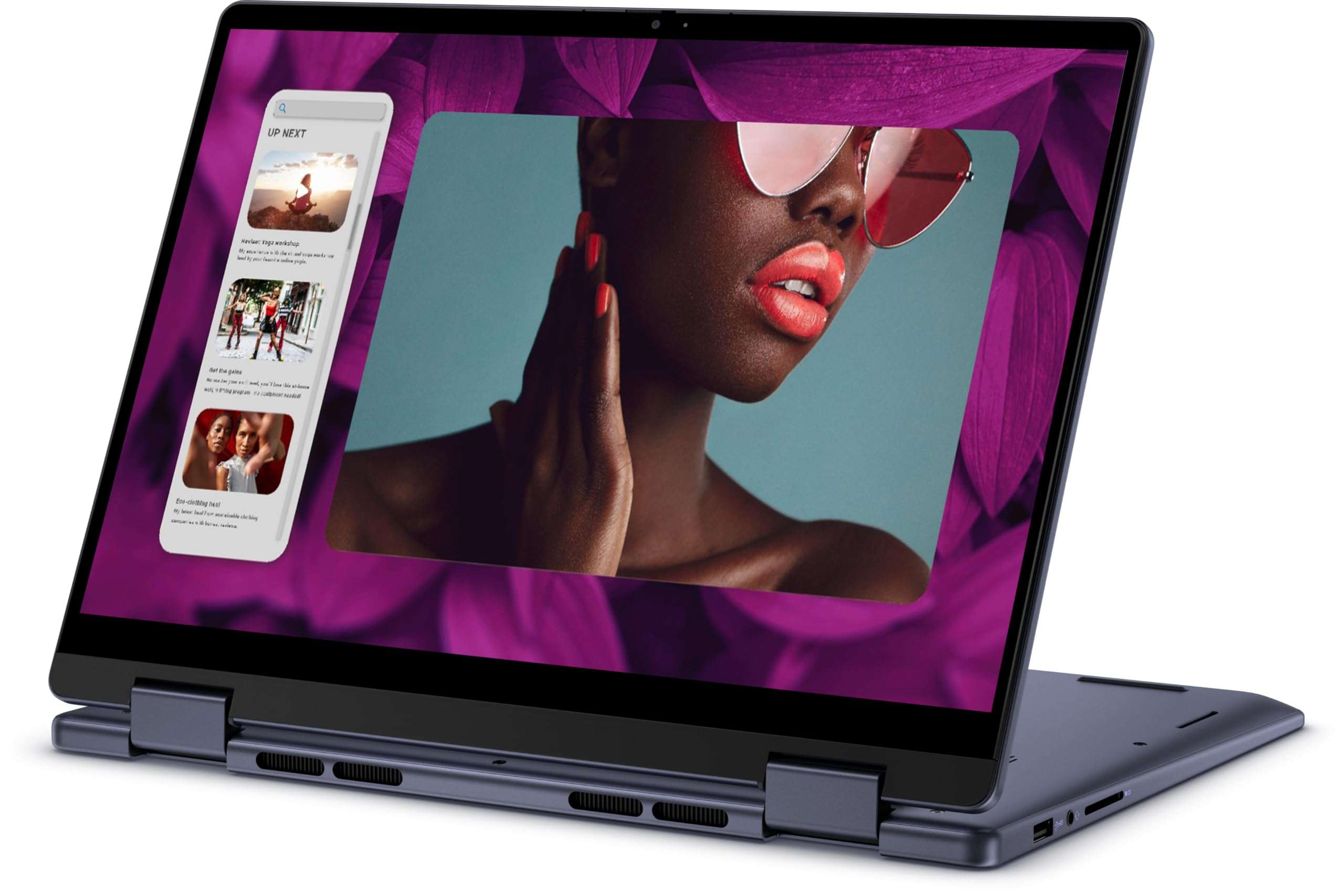 Dell Inspiron 14 2-in-1 2024 Laptop, 6-Core AMD Ryzen 5 8640HS, 14" WUXGA IPS Touchscreen Display, AMD Radeon Graphics, 64GB DDR5 2TB SSD, Backlit Keyboard, Fingerprint, Wi-Fi 6E, Win10 Home 3