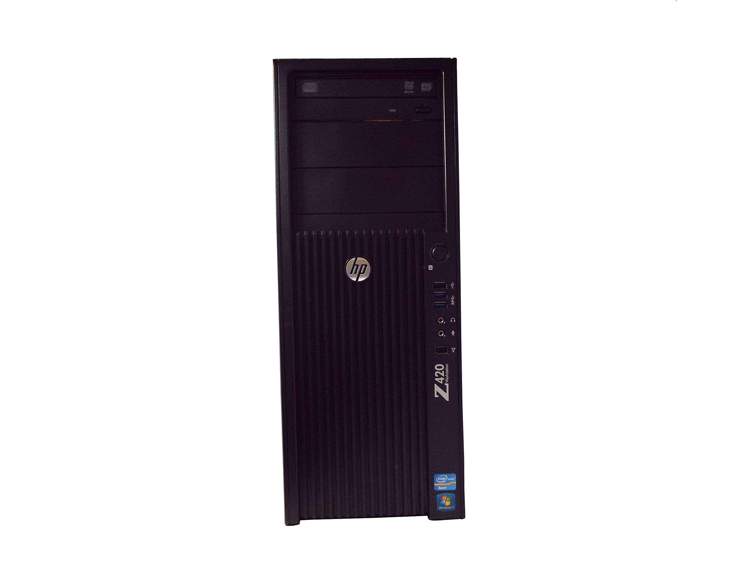 HP Z420 Tower Workstation Desktop PC, Intel Xeon E5-1620 3.6GHz, 16GB DDR3 RAM, 512GB SSD, Win-10 Pro x64, NVIDIA Quadro 2000 (Renewed) 2