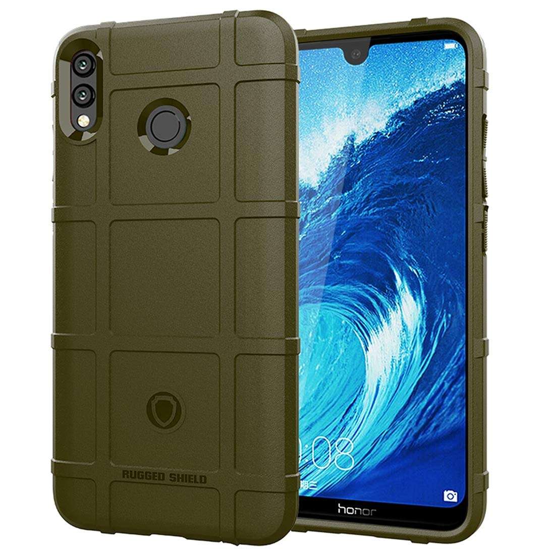 DINGXUEMEI XUEMEI CASE Silicone Cell Phone Cases & Covers Full Coverage Shockproof TPU Case for Huawei Honor 8X Max(Black) (Color : Green) 1
