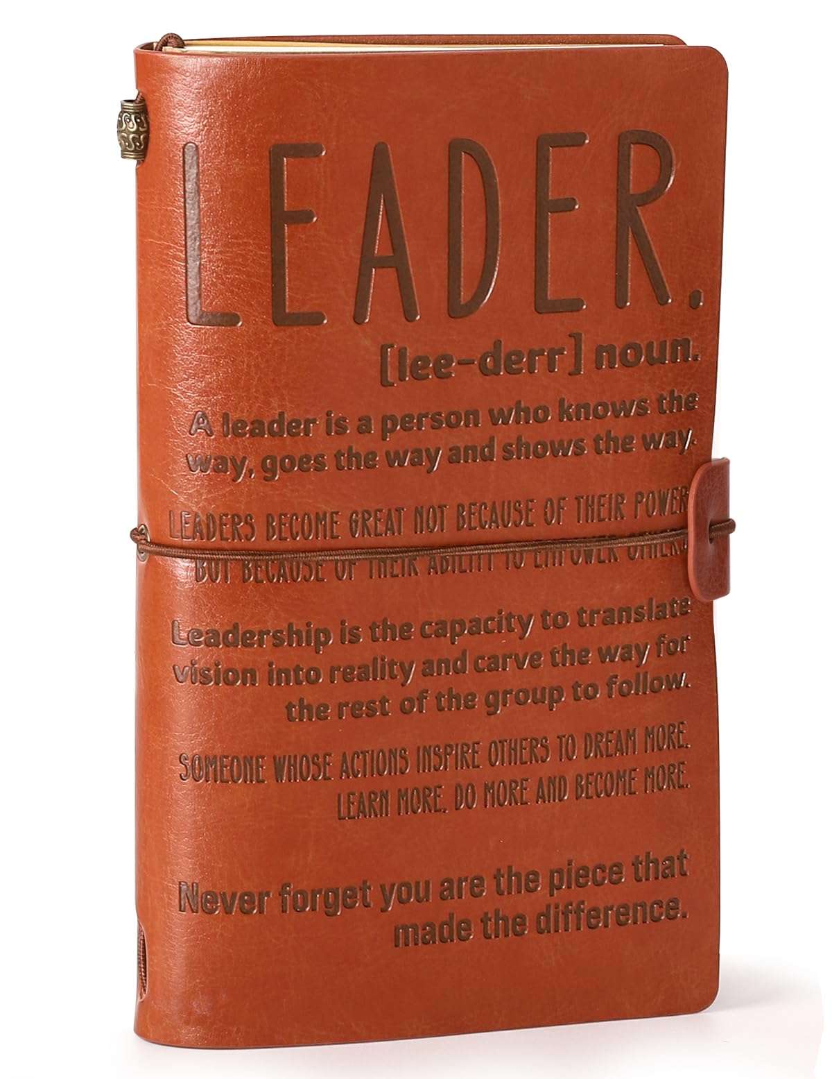 TuSuQing Leader Gift Thank You Gifts for Leader Boss Mentor Supervisor Retirement Leaving Coworker Farewell Promotion Celebration Birthday Work Office Gift Leader Definition Leather Planners