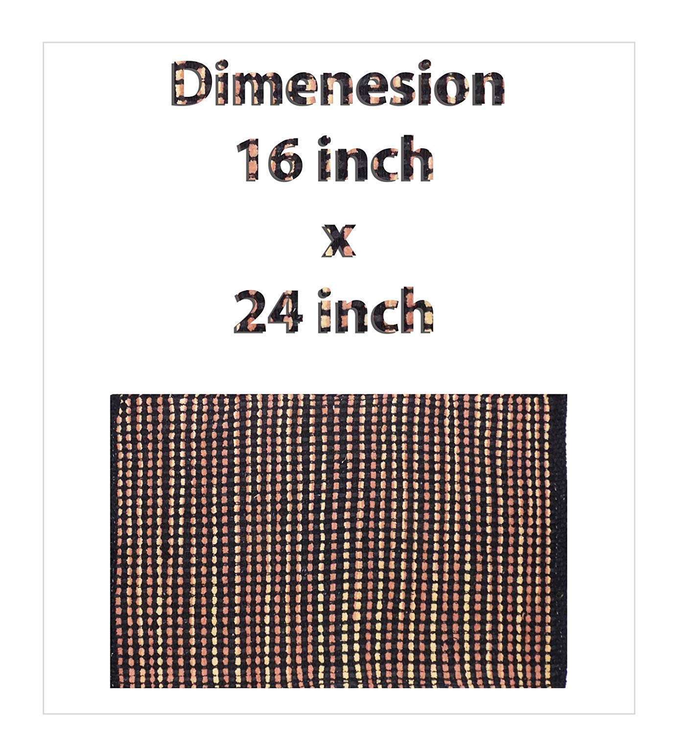 Leysin Combo Set of 2 Pieces Anti Skid Water Absorbing Door Mat Floor Mat Perfect for Home and Hotel Use Item Pack of 1 (m4) 2