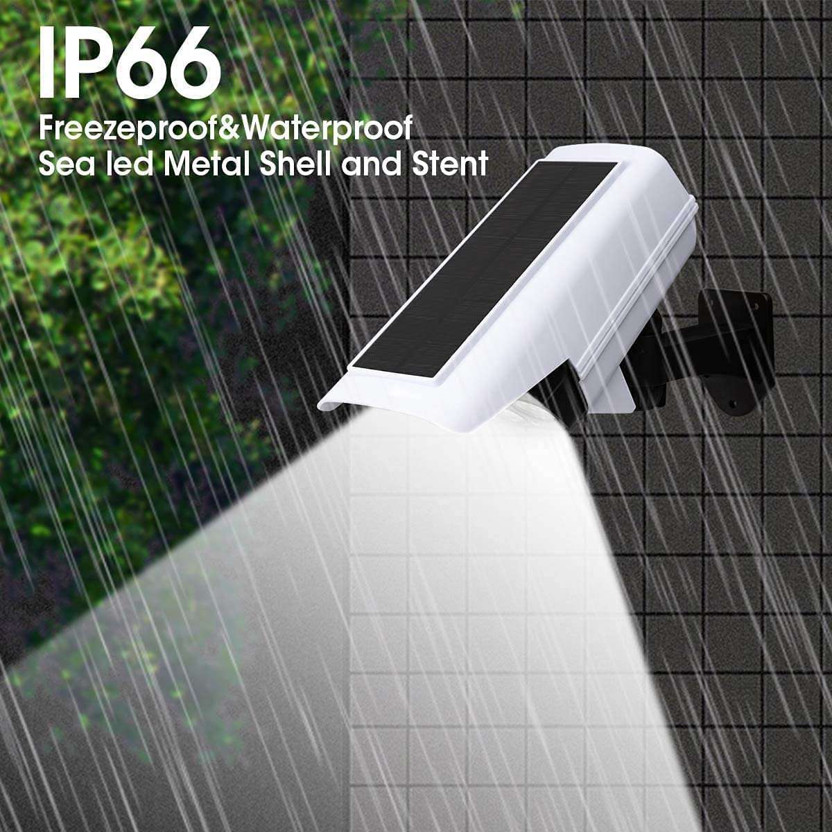 SV 77 LED Solar Security PIR Motion Sensor Light with Remote Control, Dummy Surveillance CCTV Light, Roatable Angle Adjustable LED Wall Light, Outdoor Fake Camera with Light. 3