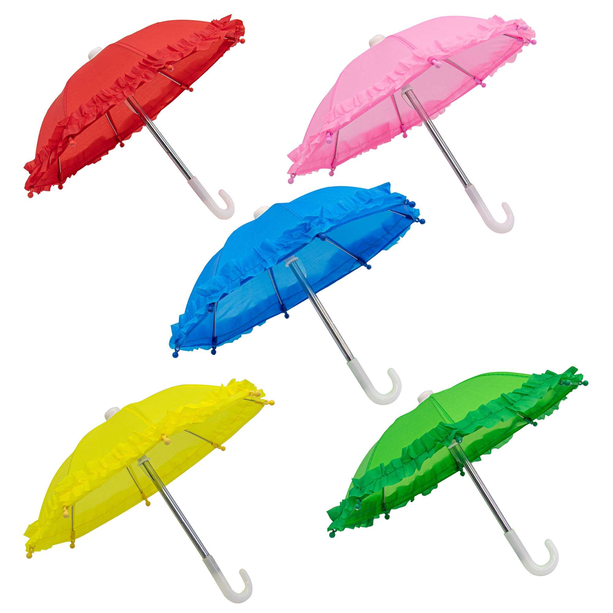 AUEAR, 5 Pack Cute Mini Umbrella 5 Color for Other Photography Props Decoration 1