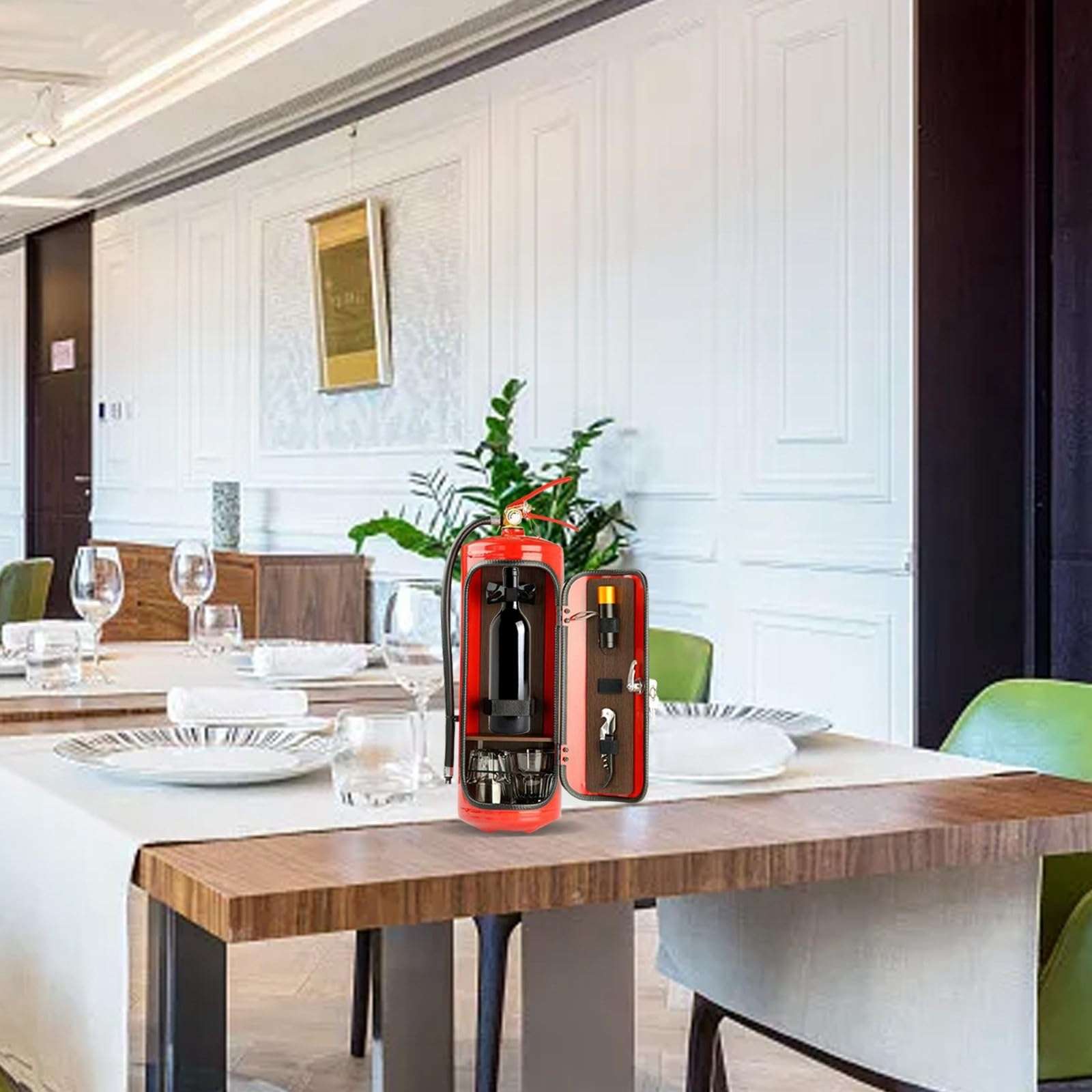 Mini Extinguishers Liquor Dispenser, Creative Small Extinguidor Drink Distinguisher Fire Extinguisher Alcohol Whiskey Bourbon Beverage Tequila Dispensador Portable for Home Camping Bar (Red) 4