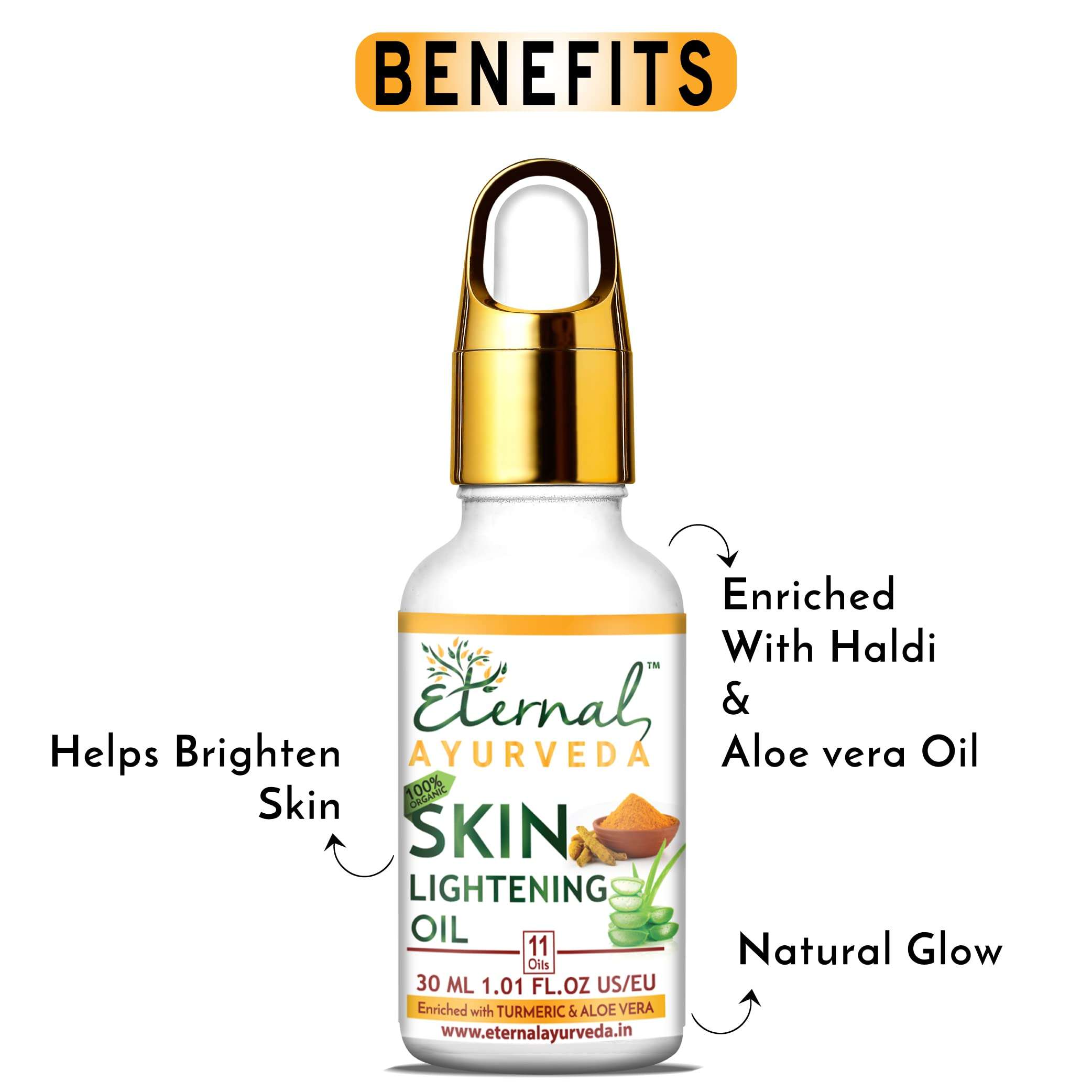 Eternal Ayurveda Skin Lightening Oil, 30 ml 6