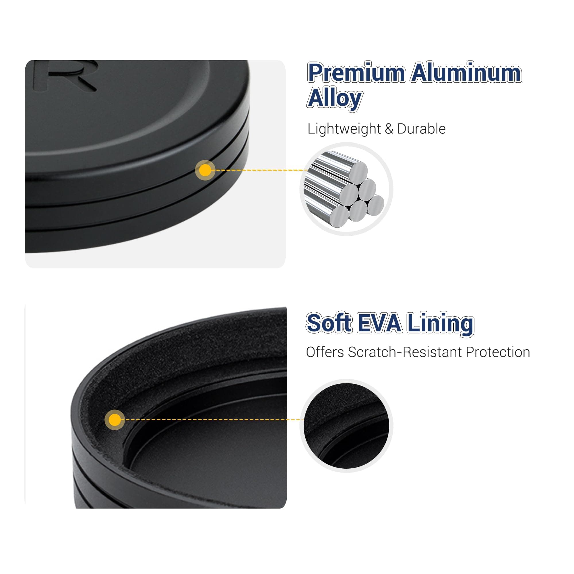 JJC Camera Lens Cap for Ricoh GR IV GRIV GR4 GR IV HDF Monochrome with Soft EVA Interior, Aluminium Durable Lens Protector Cover for GR 4 Digital Camera Accessories, Anti-dust and Scratch-Resistant 4