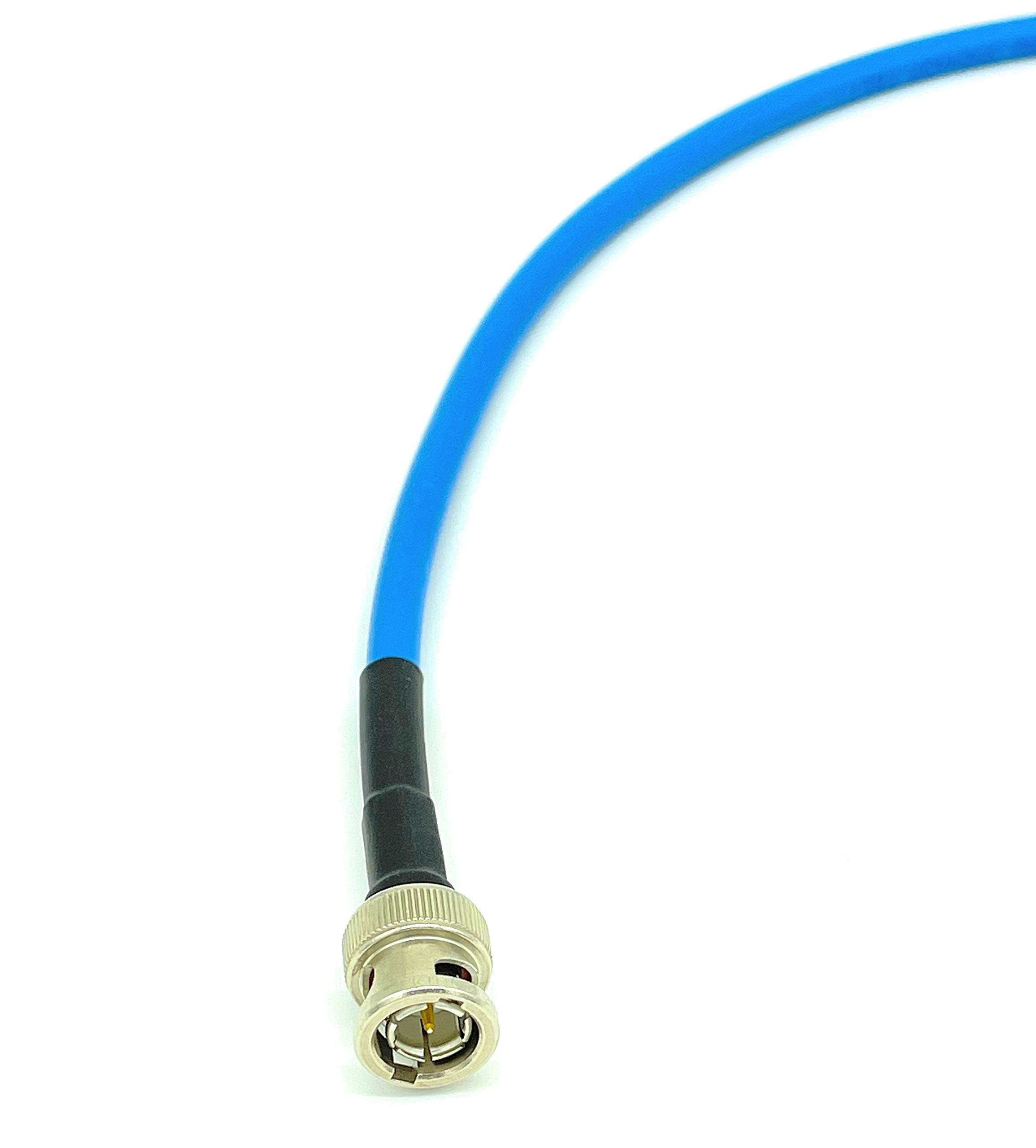 AV-Cables 10ft 3G/6G HD SDI BNC RG59 Cable Belden 1505A - Blue 3