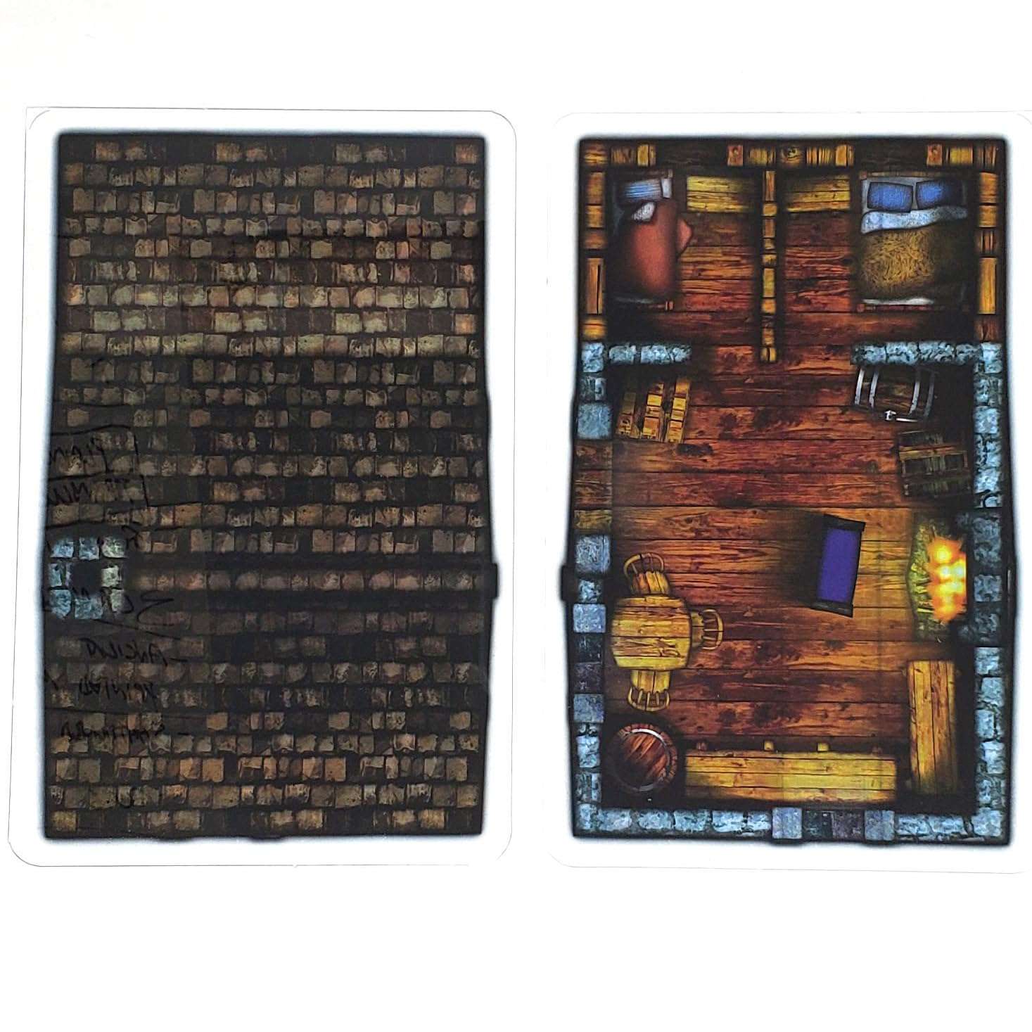 Instant Houses - 6pc Double-Sided Building & Terrain Pieces for Starters & Masters Alike - Roleplaying Objects for Dungeons & Dragons - Immersive Map Accessories for DnD 5E,Pathfinder & Warhammer RPGs 5