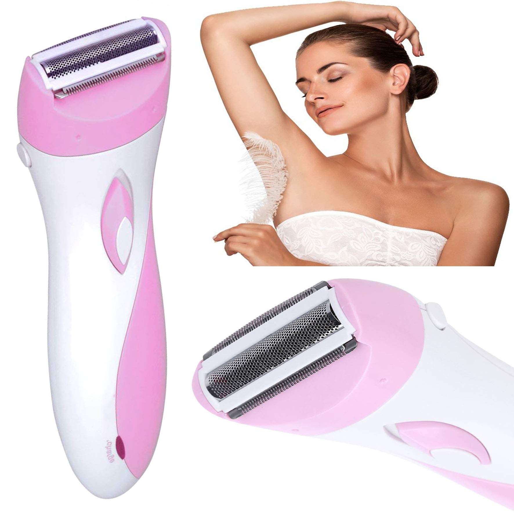 Frackkon Beauty Sensitive Touch Private Part Fully Safe Electric Trimmer for Facial and Body,Nose, Ear EYEBROW and Bikini Line Trimmer Shaver Painless Hair Remover Under Arms for Women MULTI colour