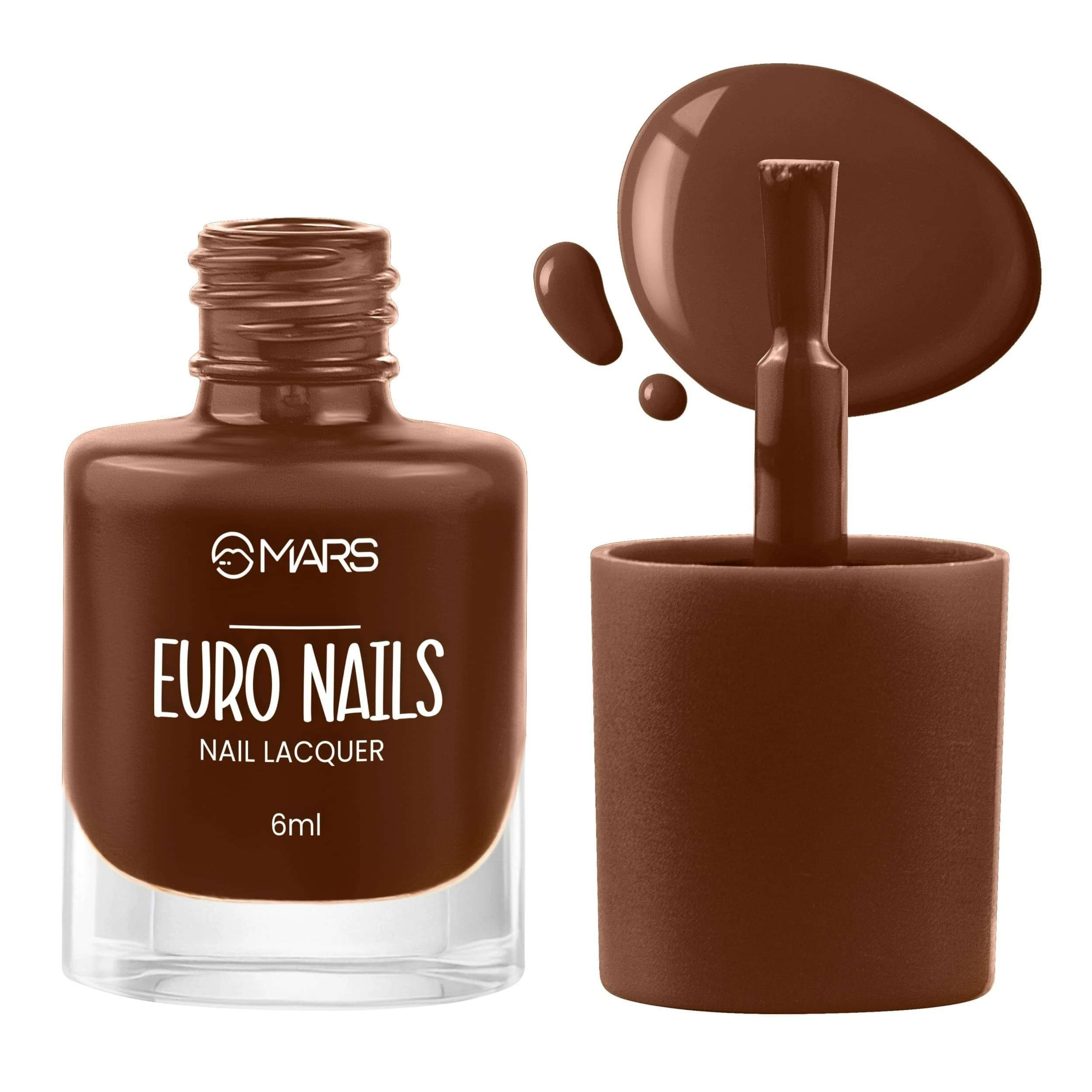 MARS EURO Nail Lacquer | Glossy Gel Finish | Rich Pigmentation | Chip Free | Quick Drying Formula | Long Lasting Nail Polish for Women | (6.0 ml) (Shade-61) 1