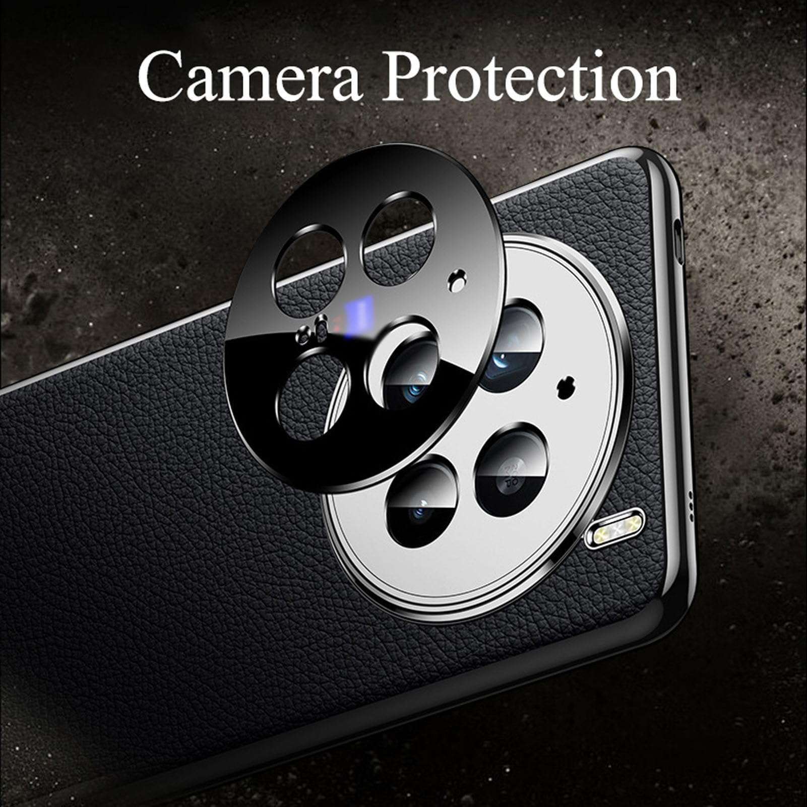 ZHAYLA Case for Vivo X200 Pro, Genuine Leather Slim Shockproof Case with Full Camera Protection Back Cover for Vivo X200 Pro,Orange 5