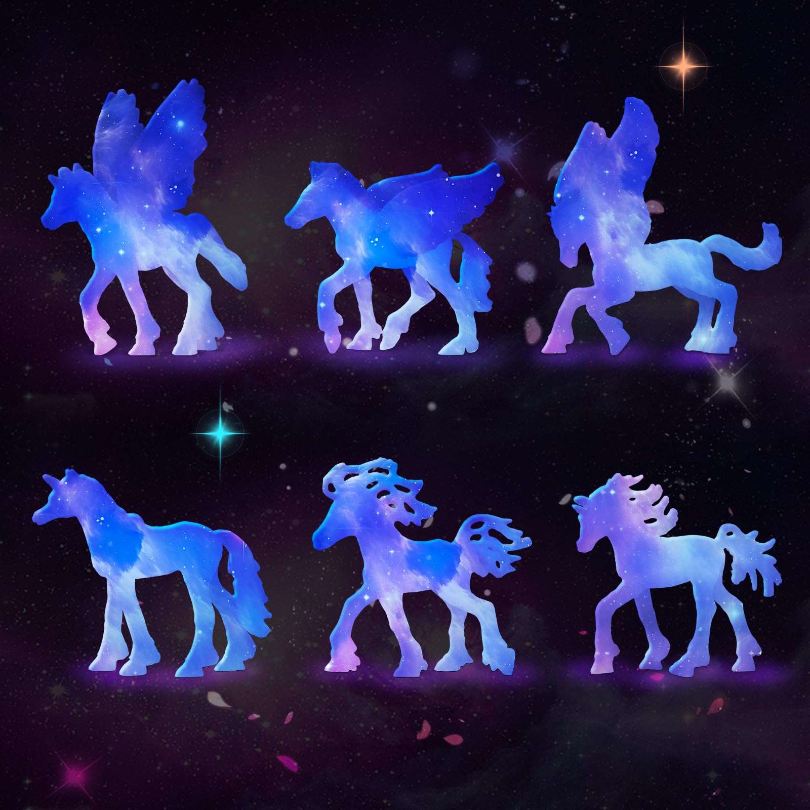 FrostJoy DIY Castle Building Glow in The Dark Unicorn Painting Kit for Kids Ages 4-12 6