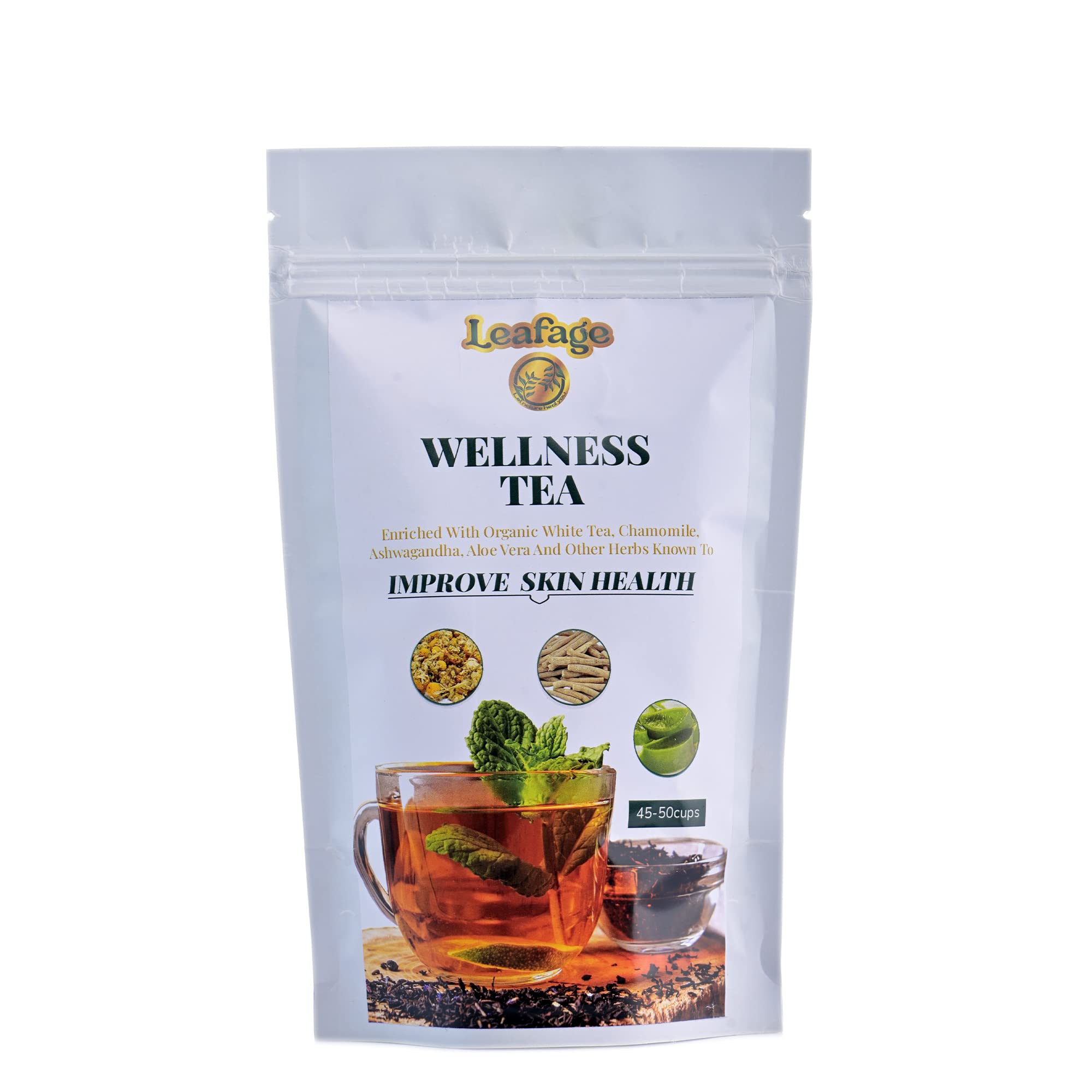 Wellness Tea - Improve Skin Health| 100gms, 50 cups | Radiant, clear complexion | Reduction in blemishes | Even skin tone