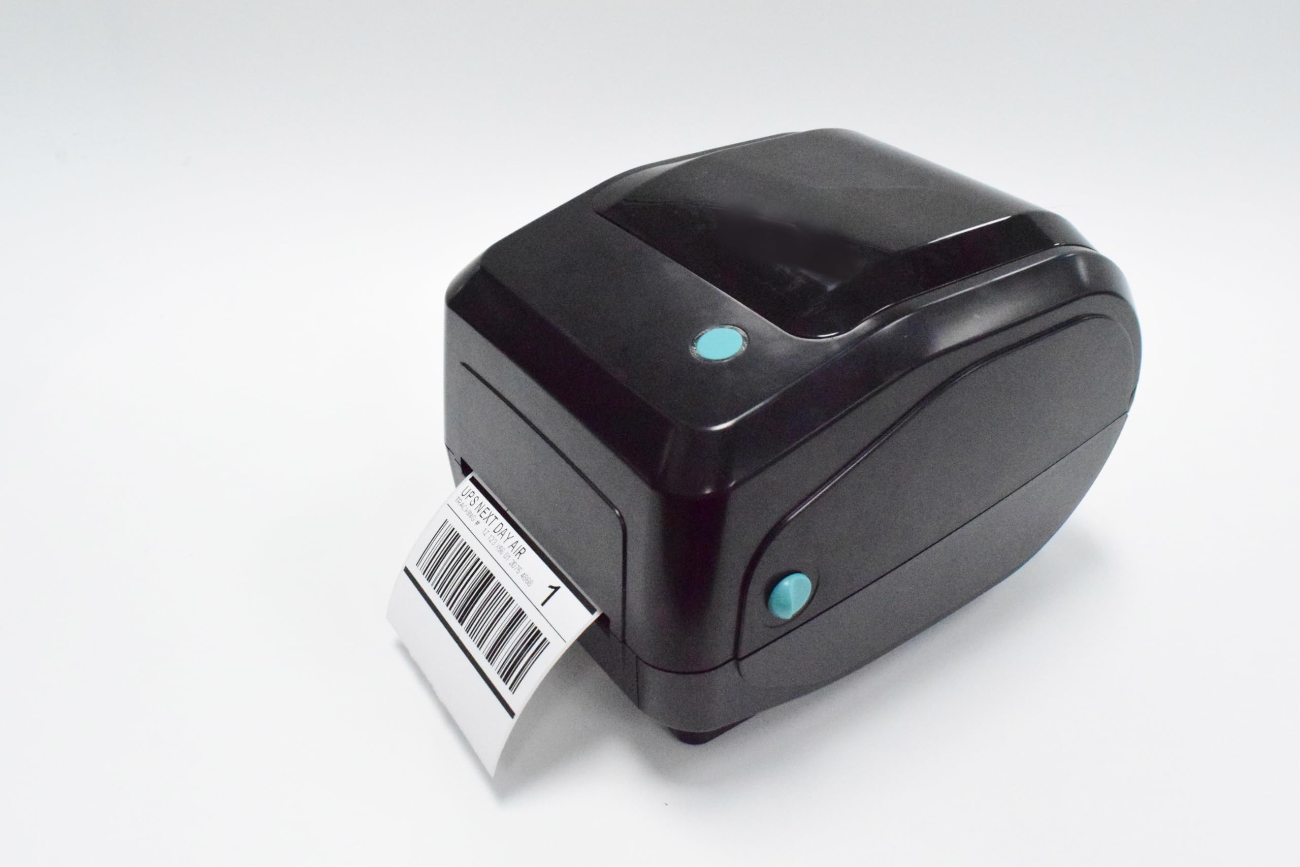 HQMS TD-403T Desktop Thermal Label Printer, 4-inch Width, 203 DPI, Black, Multiple Interface Support with WiFi Bluetooth USB, Thermal Transfer Barcode Printer for Labelling Solution