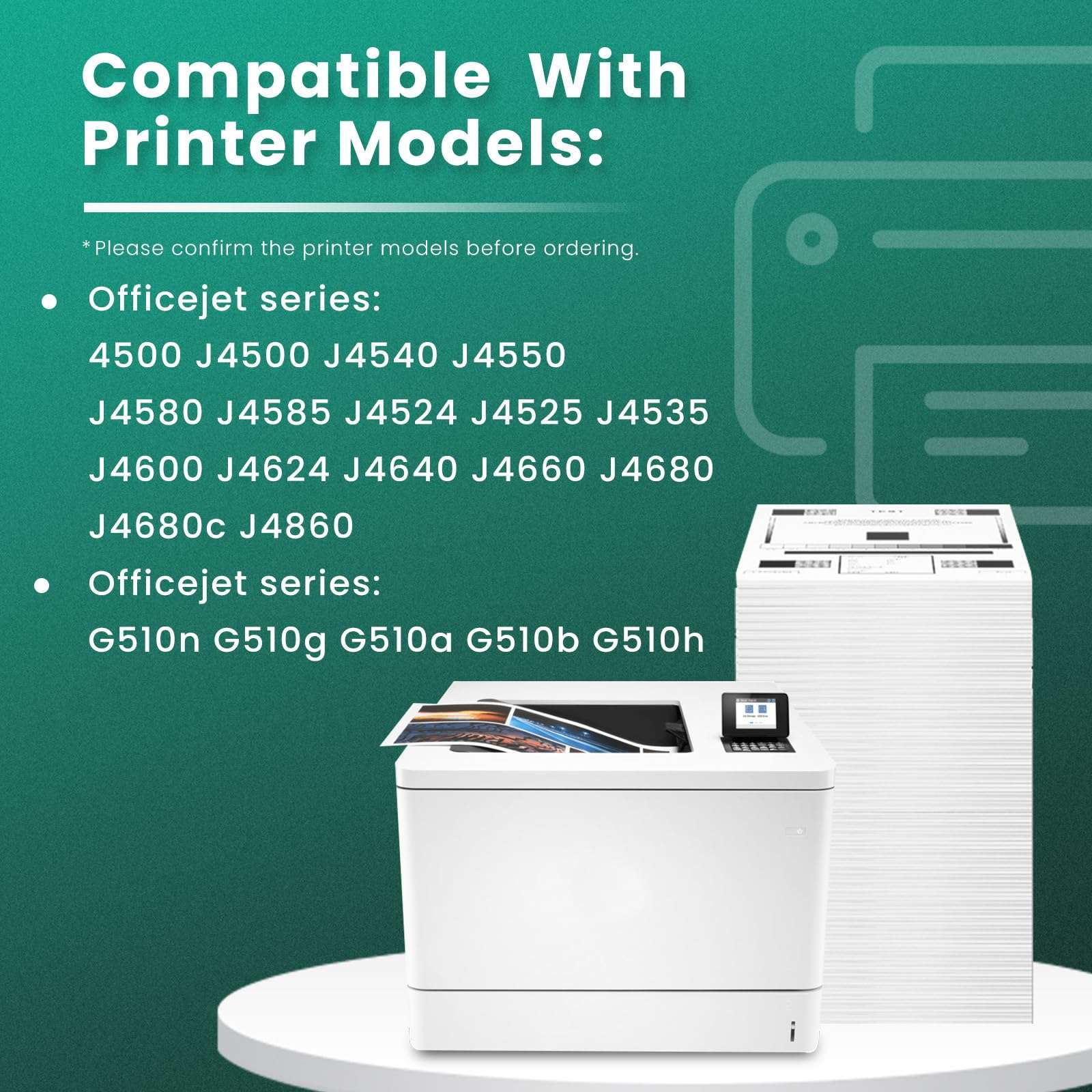 GREENBOX Remanufactured 901 Ink Cartridges for HP 901 901XL Ink Cartridges for Officejet 4500 J4680 J4580 J4550 J4550 J4540 J4500 J4680c G510n G510g G510a (High Yield, 1 Black 1 Tri-Color) 2