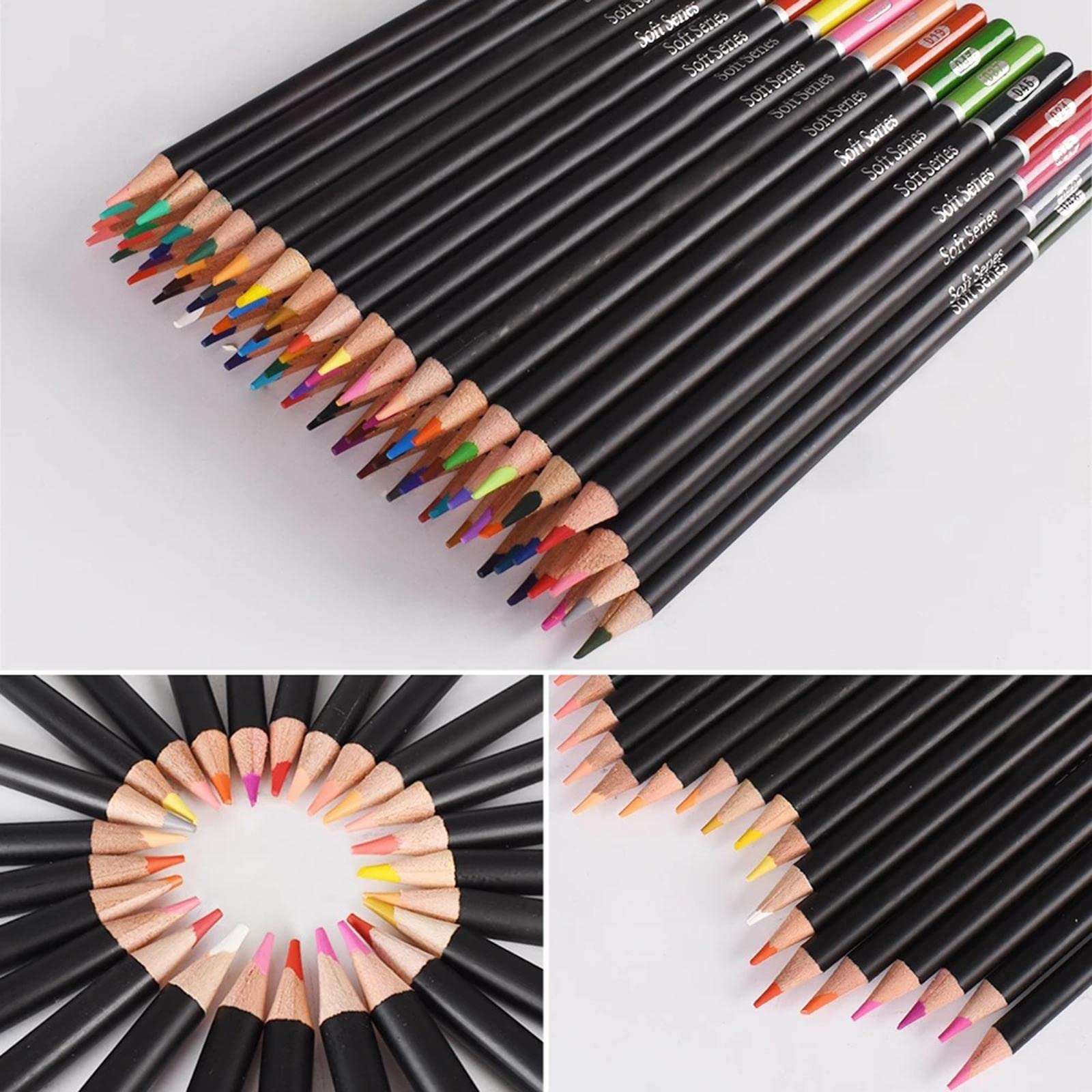 CALANDIS 72 Oil Based Colored Pencils Hook Line Pen for Colouring Sketching Blending