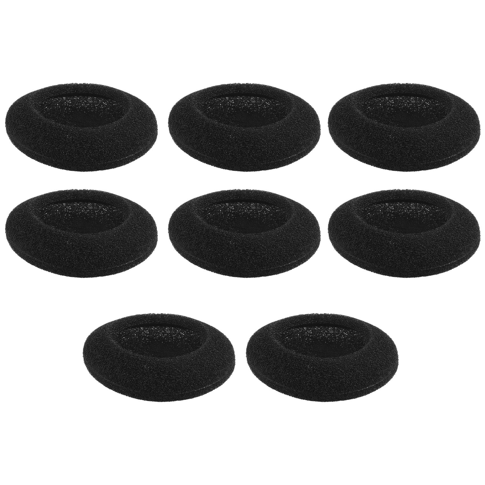 Beuiouer 4 Pair 55mm Replacement Earphone Pad Covers for Headset Headphone Black, 064333