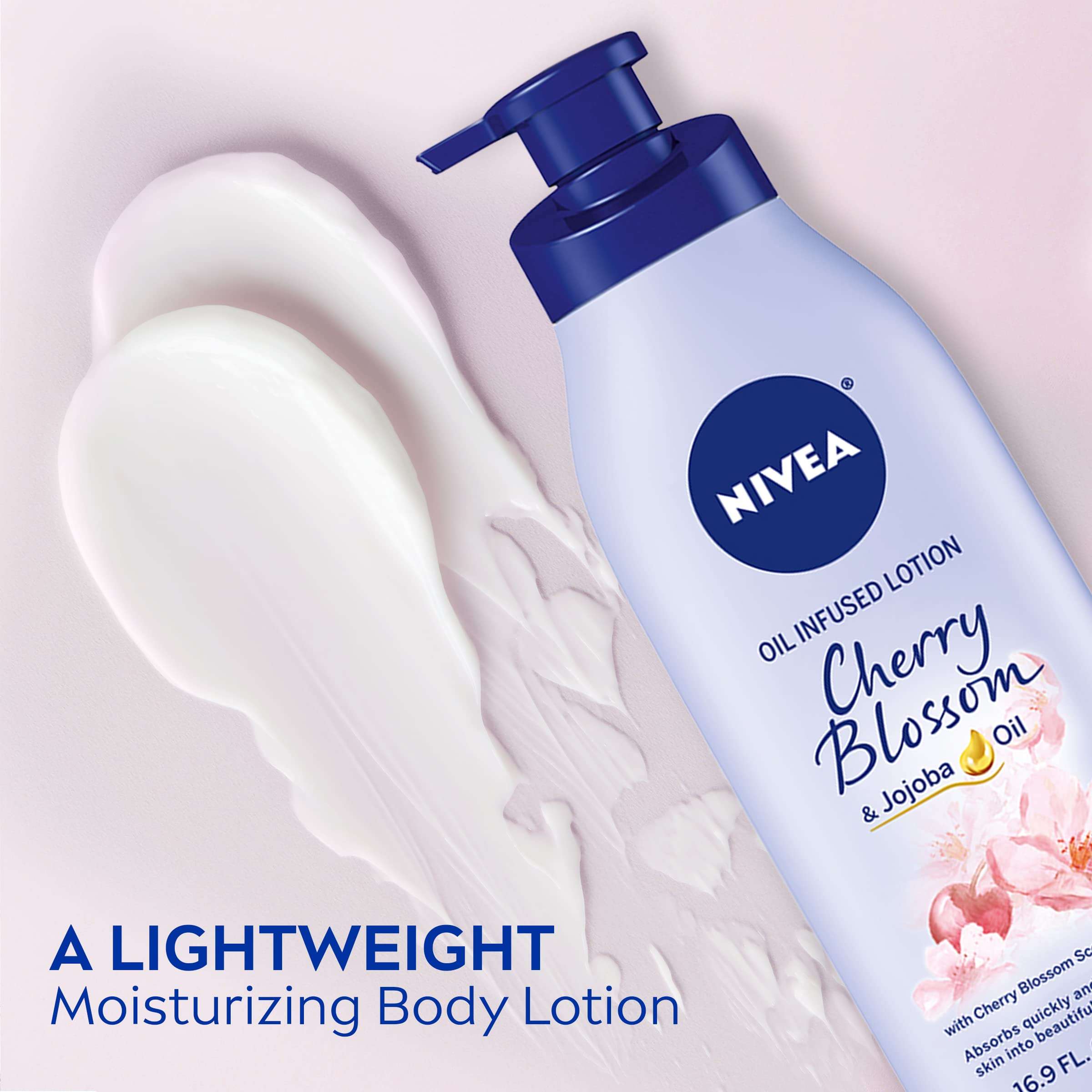 NIVEA Oil Infused Cherry Blossom and Jojoba Oil Body Lotion,499.8 ml (Pack of 1) 2