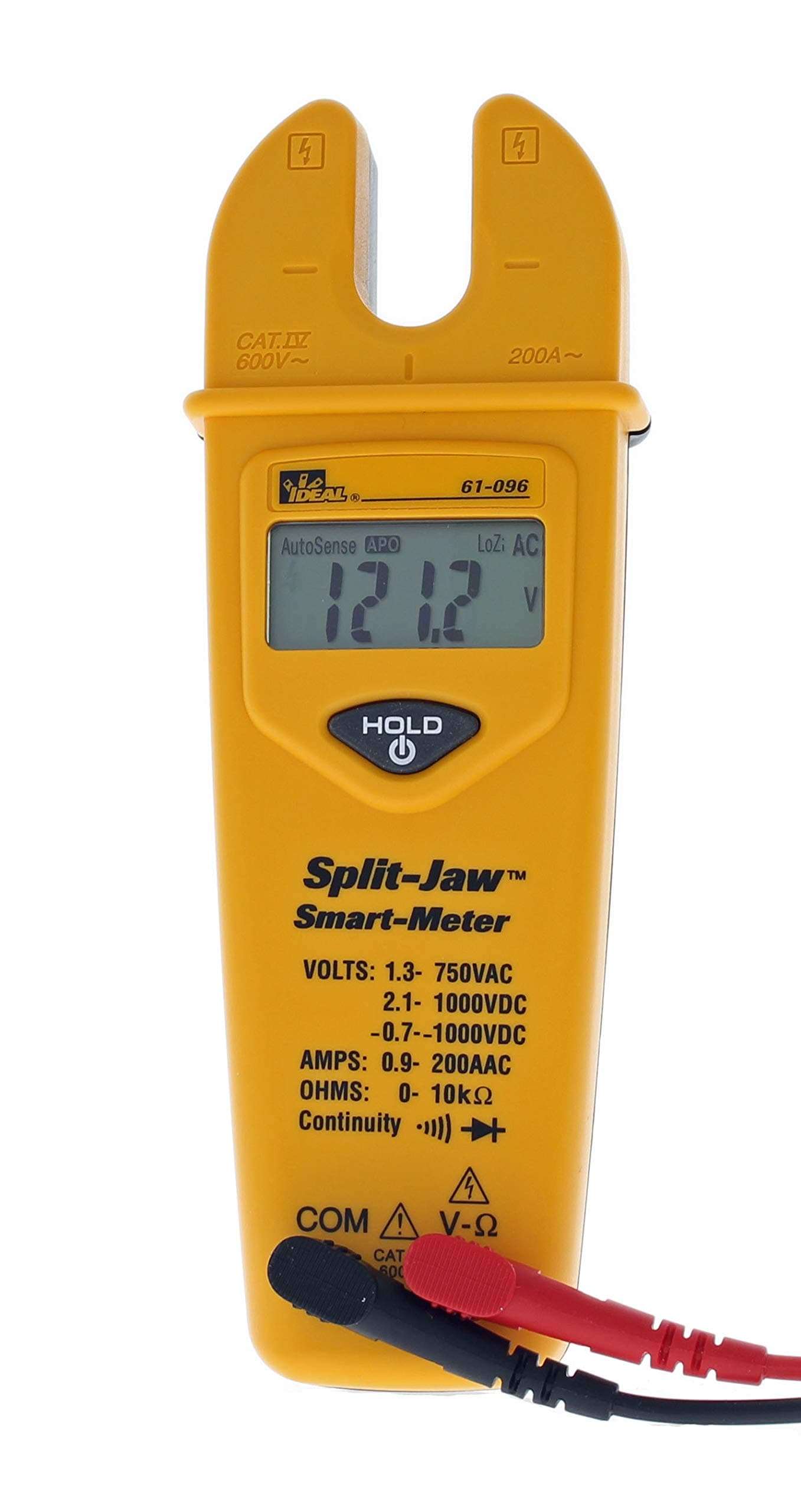 IDEAL INDUSTRIES INC. 61-744 Clamp Meter 600 Amp AC with NCV, Voltage Indicator, CATIII for 600v 2