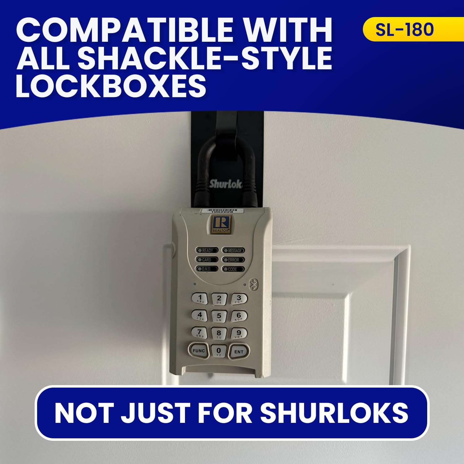 ShurLok SL-180 Lockbox Over The Door, Black Medium 5