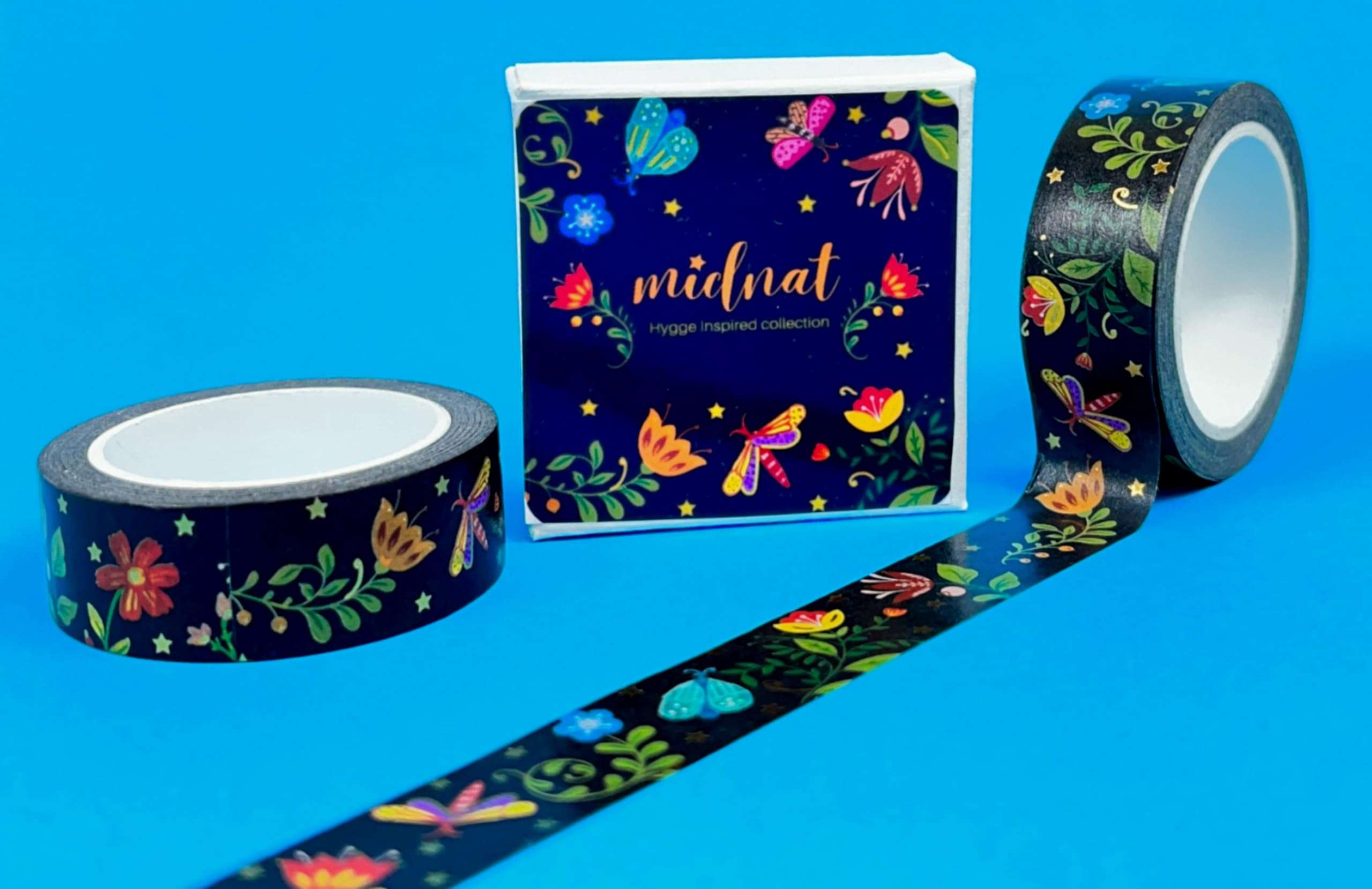 THE JOTTING DOTS washi tape Stickers | Floral Vintage Folk art Washi Tapes Washy Tape | Decorative Scrapbook,Junk Journal,DIY Craft,Wall D�cor (Hygge washi tape) 4