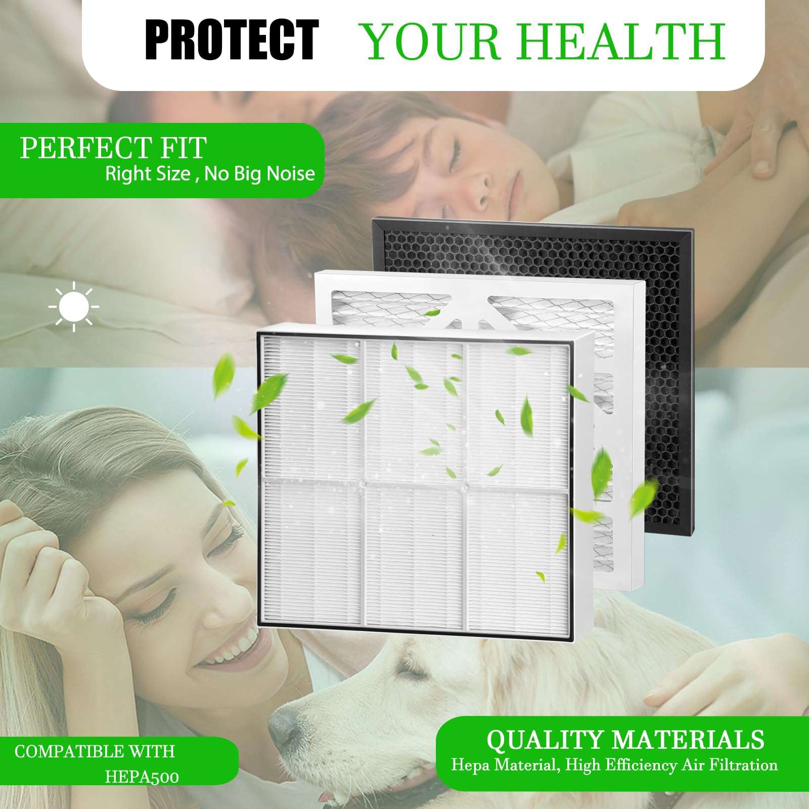 HEPA 500 Air Scrubber Filter,Compatible With Mounto hepa500 Commercial 500cfm hepa air filter,dri-eaz f284 Defendair hepa 500,Access Comfortable Living Environment,1+HEPA 5