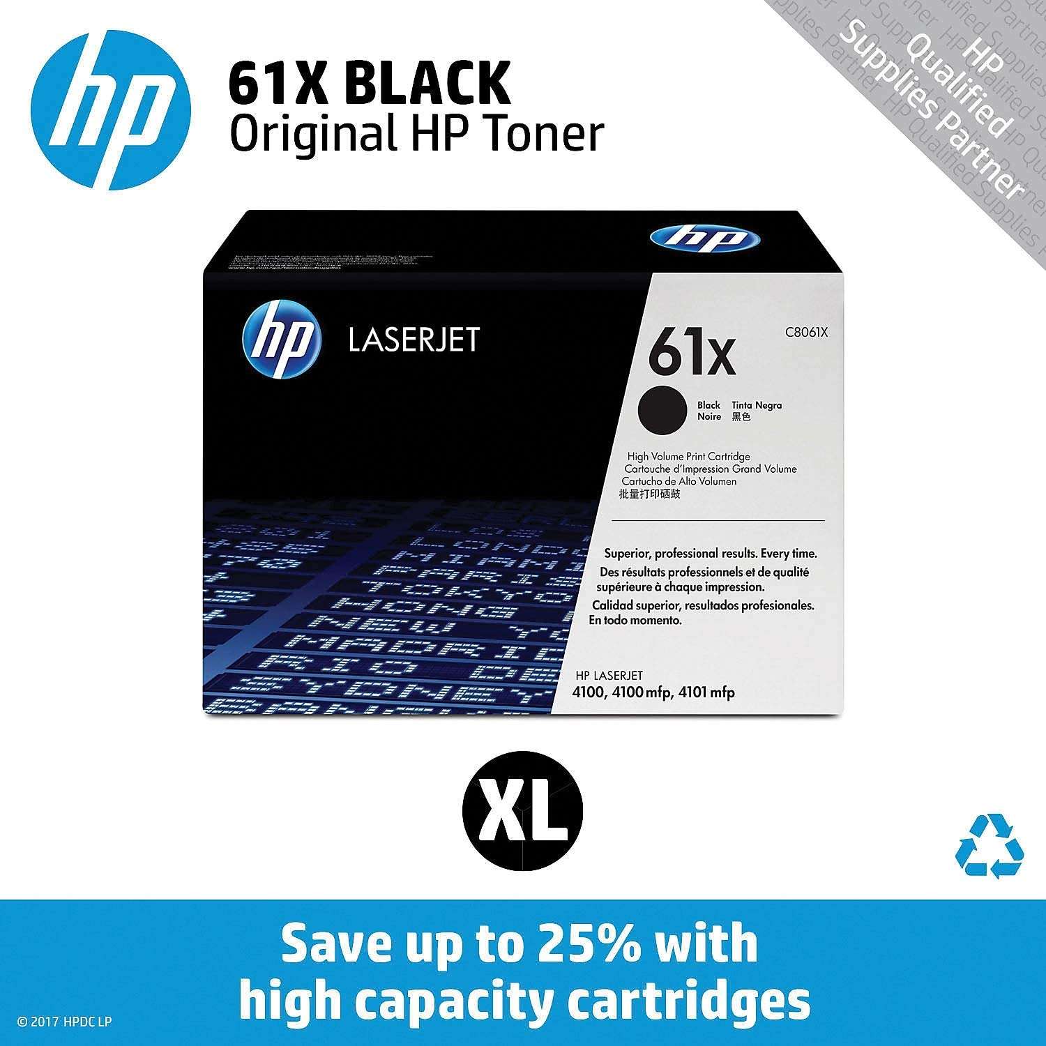 HP C8061X (61X) 4100/4101 High Yield Black Toner Cartridge 2