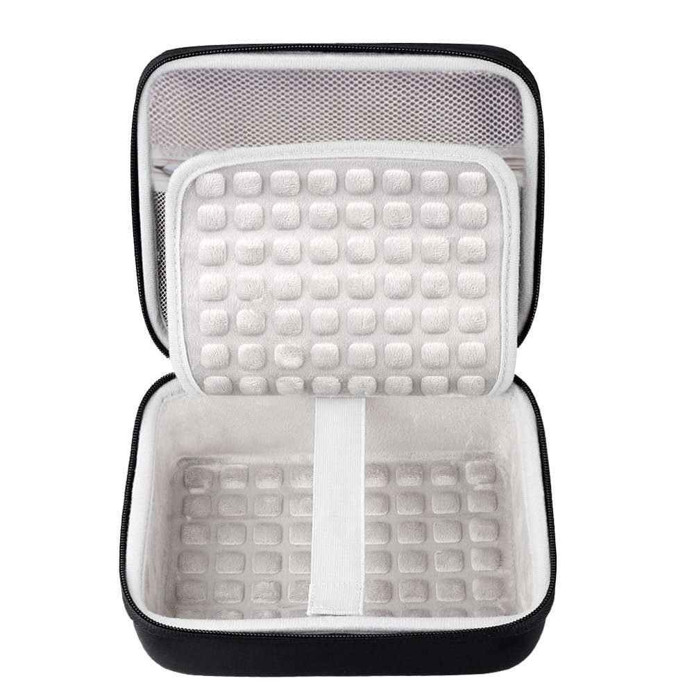 BOVKE Hard Drive Case for WD Elements My Book Seagate Expansion Desktop External Hard Drive HDD 6TB 8TB 10TB 12TB 14TB 16TB 18TB, 3.5 Inch Portable Desktop HDD Carrying Case, Black 4