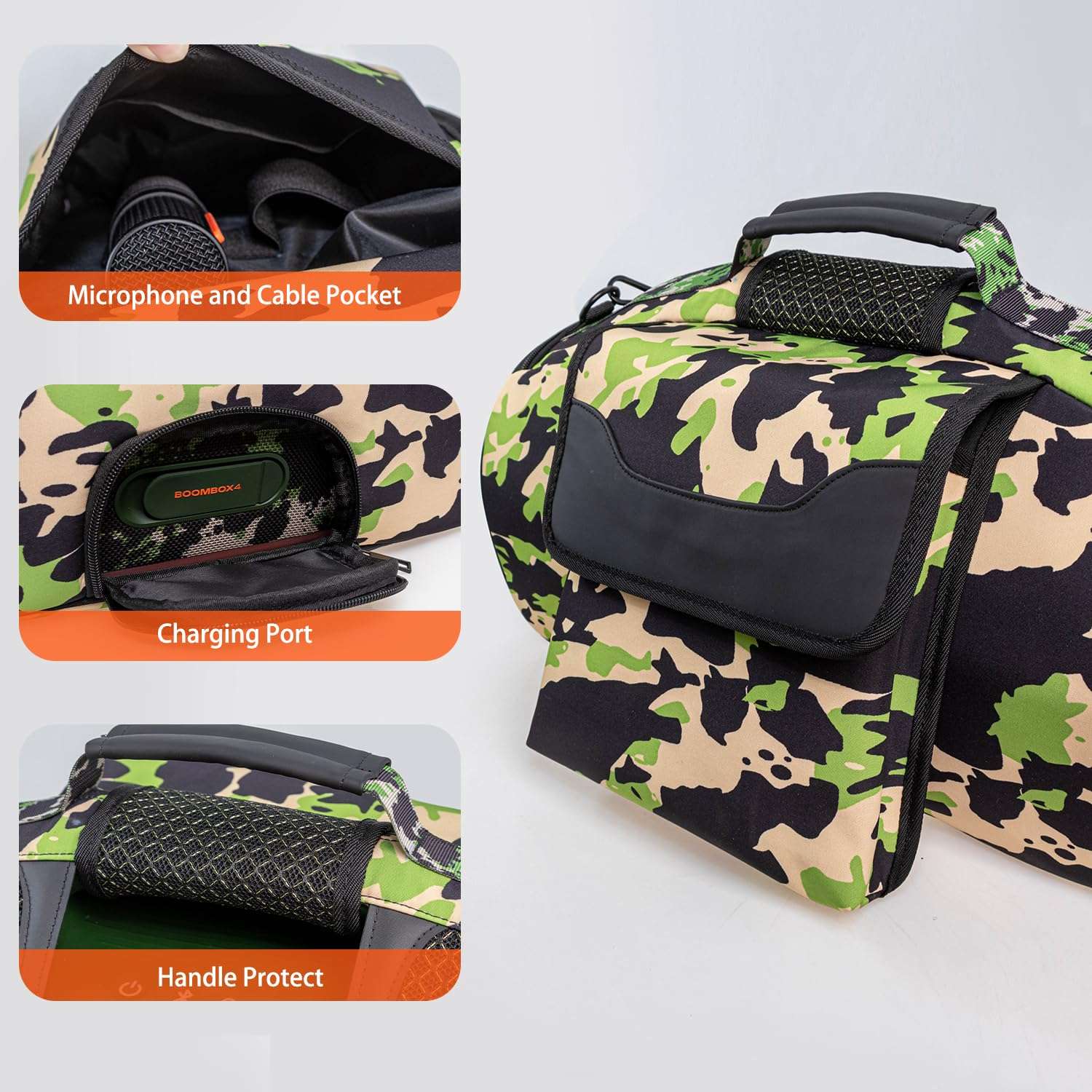 Carrying Case Compatible with JBL Boombox 4 Portable Bluetooth Speaker 4