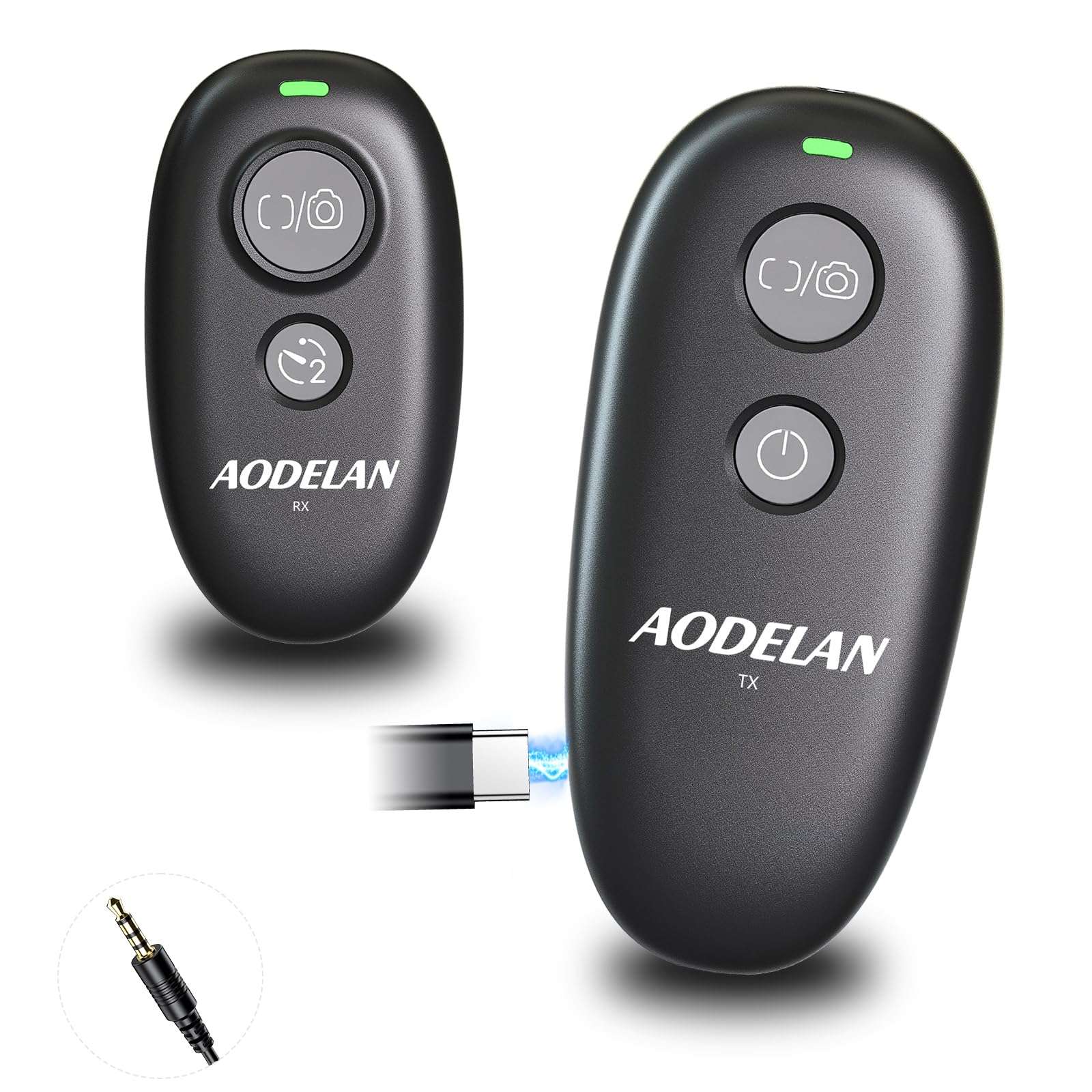 Upgraded USB-C Rechargeable Wireless Remote Control,AODELAN Camera Shutter Release Compatible with Panasonic S5IIX, BS1H, GH6, GH5II, GH4, GH3, FZ1000II, FZ2500, FZ300 1