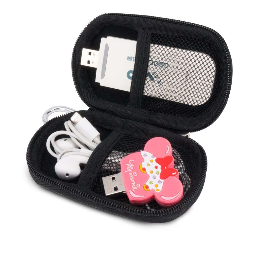 Wolven Universial Portable Waterproof Shockproof Electronic Accessories Organizer Holder/USB Flash Drive Case Bag - Blue 4