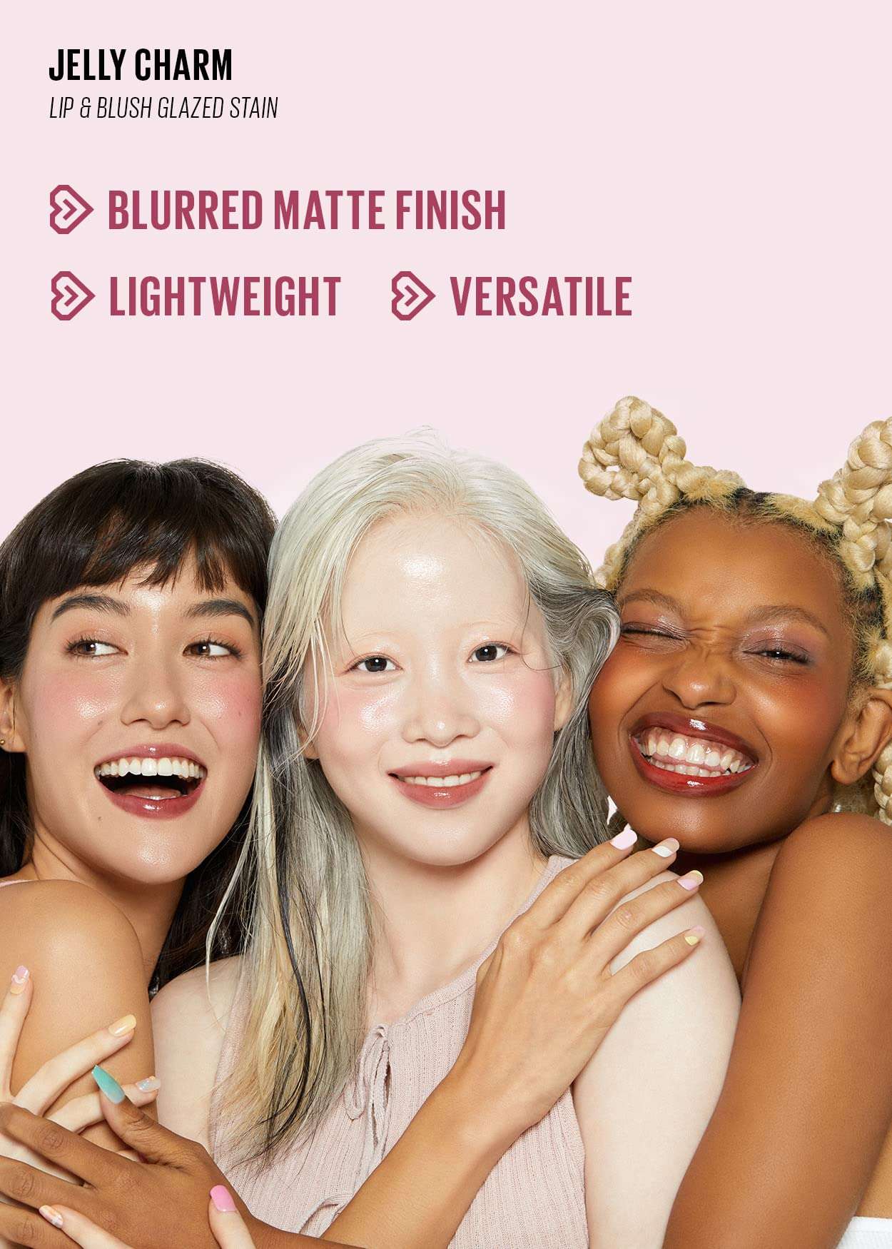 Kaja Lip & Blush Glazed Keychain Stain - Jelly Charm 01 Cherry Spritz + Lip & Blush Glazed Keychain Stain - Jelly Charm 06 Mocha Glaze Bundle 5