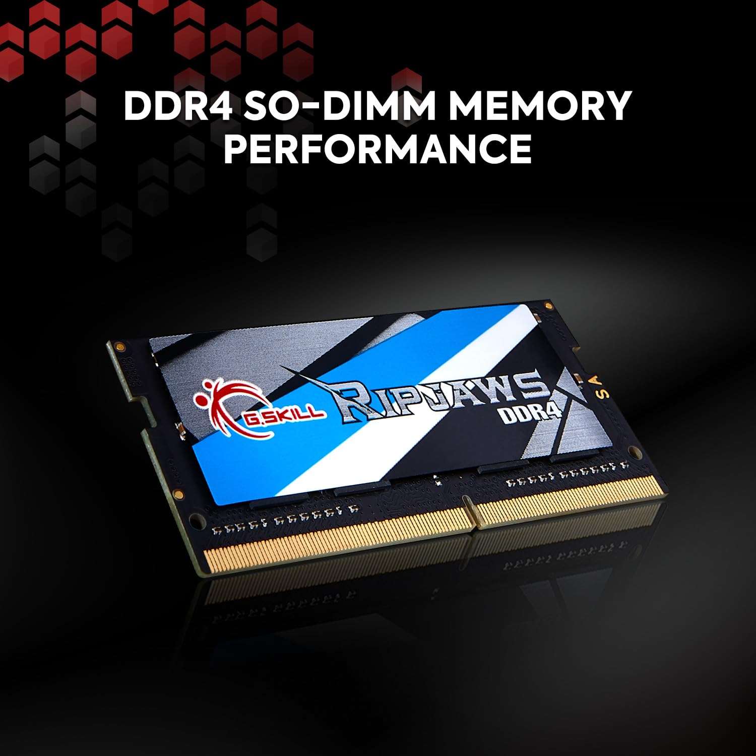 G.SKILL Ripjaws DDR4 SO-DIMM Series DDR4 RAM 16GB (2x8GB) 2666MT/s CL19-19-19-43 1.20V Unbuffered Non-ECC Notebook/Laptop Memory SO-DIMM (F4-2666C19D-16GRS) 2