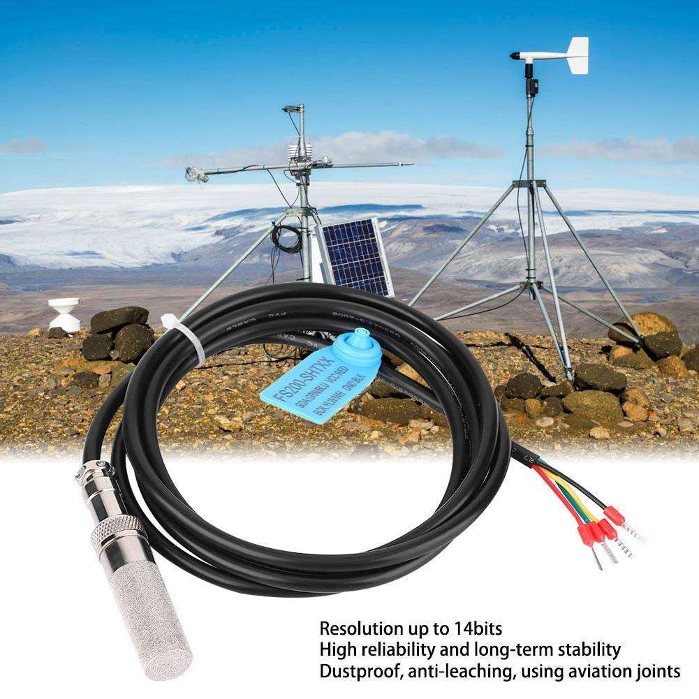 Yanmis Sensor, -20~100℃ 0~ RH Soil Temperature Humidity Sensor Digital Soil Sensor Meter Soil Guage Used in HVAC,Weather Station,Warehouse(SHT31) 3