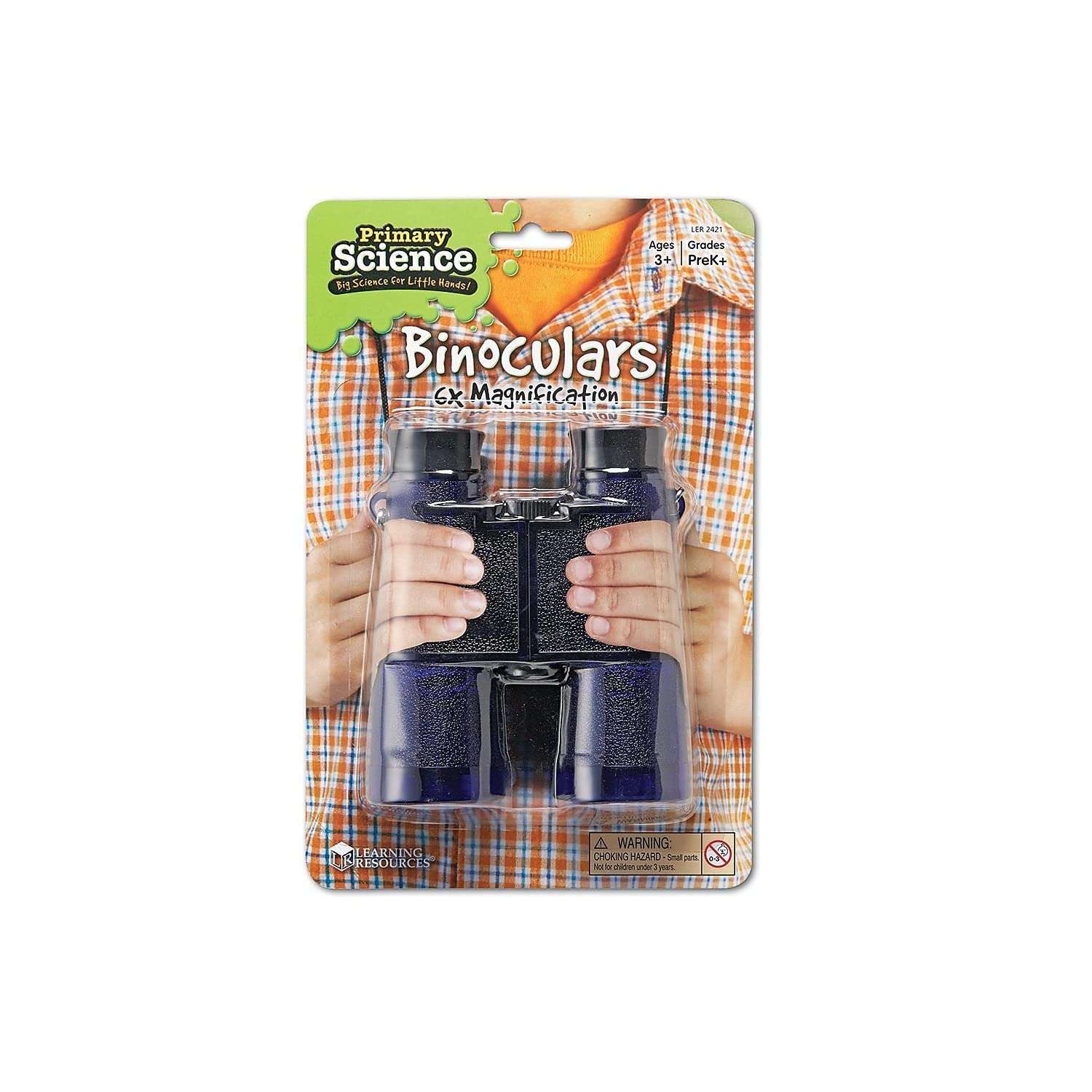 Learning Resources Binoculars with Lanyard, Science Exploration, STEM, Goggles, Blue, Ages 5+ 3