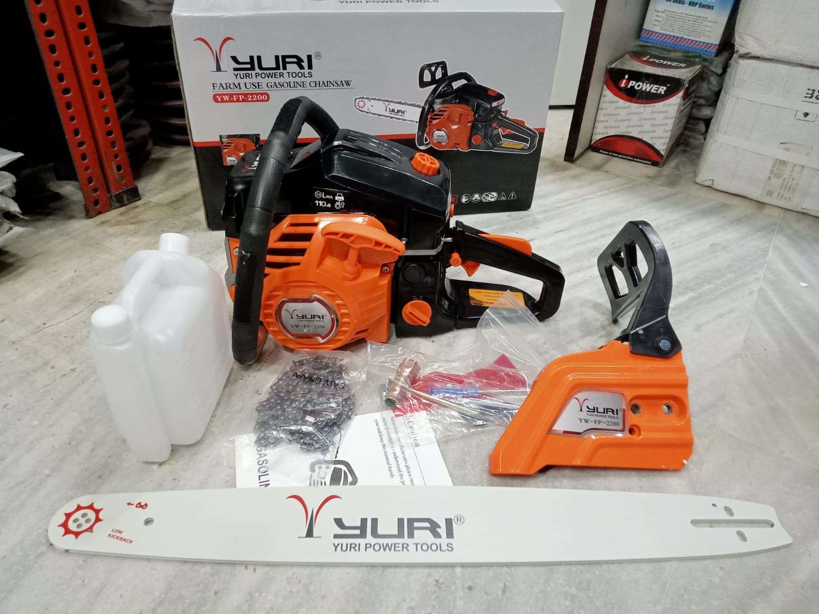 YURI FORPARK 58CC CHAIN SAW | HEAVY DUTY CHAIN SAW WITH 58 CC, 2 STROKE PETROL ENGINE POWER & 22 INCH BLADE/BAR | CORDLESS CHAIN SAW | CUTTING SAW FOR FARM & GARDEN 5