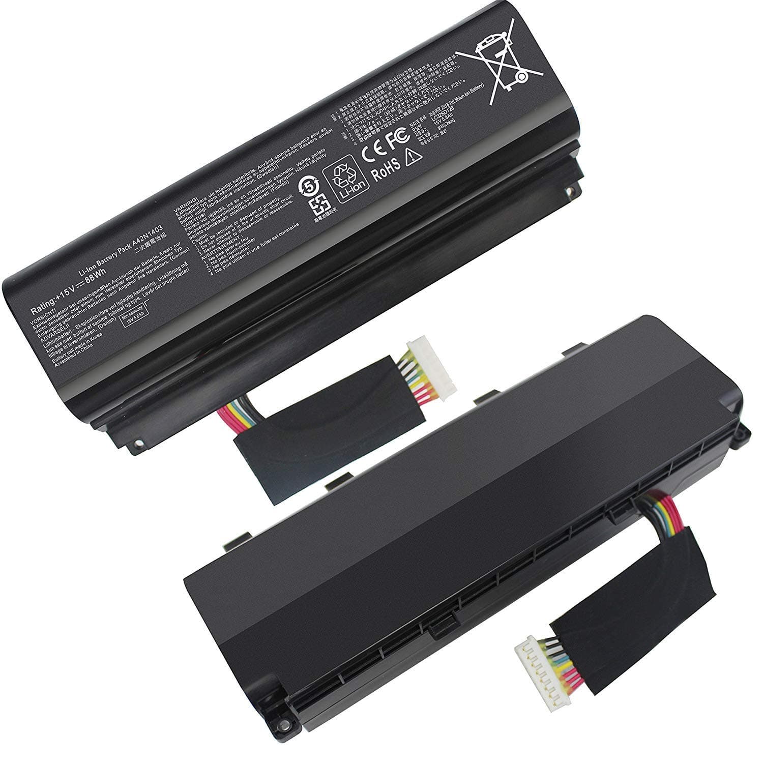 Ftenlyen A42N1403 Battery for Asus g751 g751jl g751jm g751jt g751jy g751jt-ch71 g751jl-bsi7t28 ROG gfx71 gfx71j gfx71jm gfx71jt gfx71jy gfx71jy4710 A42LM93 A42LM9H 4ICR19/66-2 FLYTEN 4