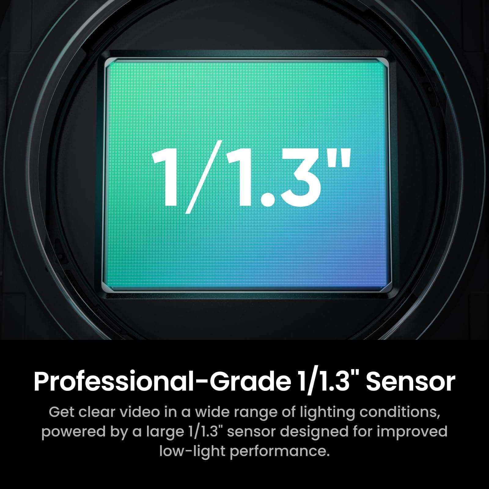 Insta360 Link 2C Pro – 4K Webcam for PC/Mac, 1/1.3” Sensor, Low-Light, Auto Framing, HDR, Directional Noise-Canceling Mics, Supports Stream Deck, Zoom, Teams, Twitch for Streaming or Meetings 3