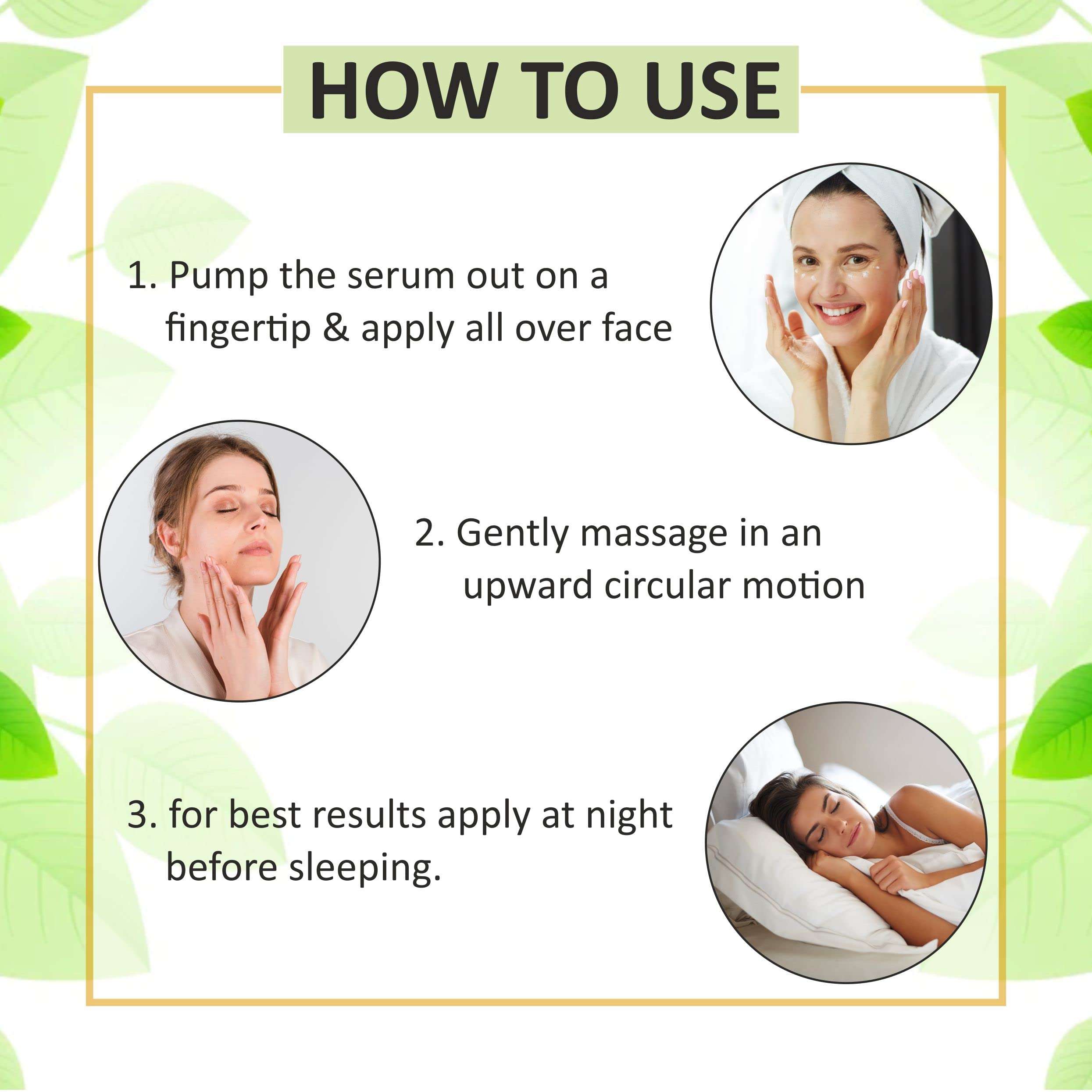 Deve Herbes Plant Based Retinol Face Serum with Bakuchi Oil, Linseed, Cotton Seed Oil & Liquorice Root Extract for Personal Care 30ml (1 oz) + Pure Vitamin E Oil 30ml (1 oz) 5