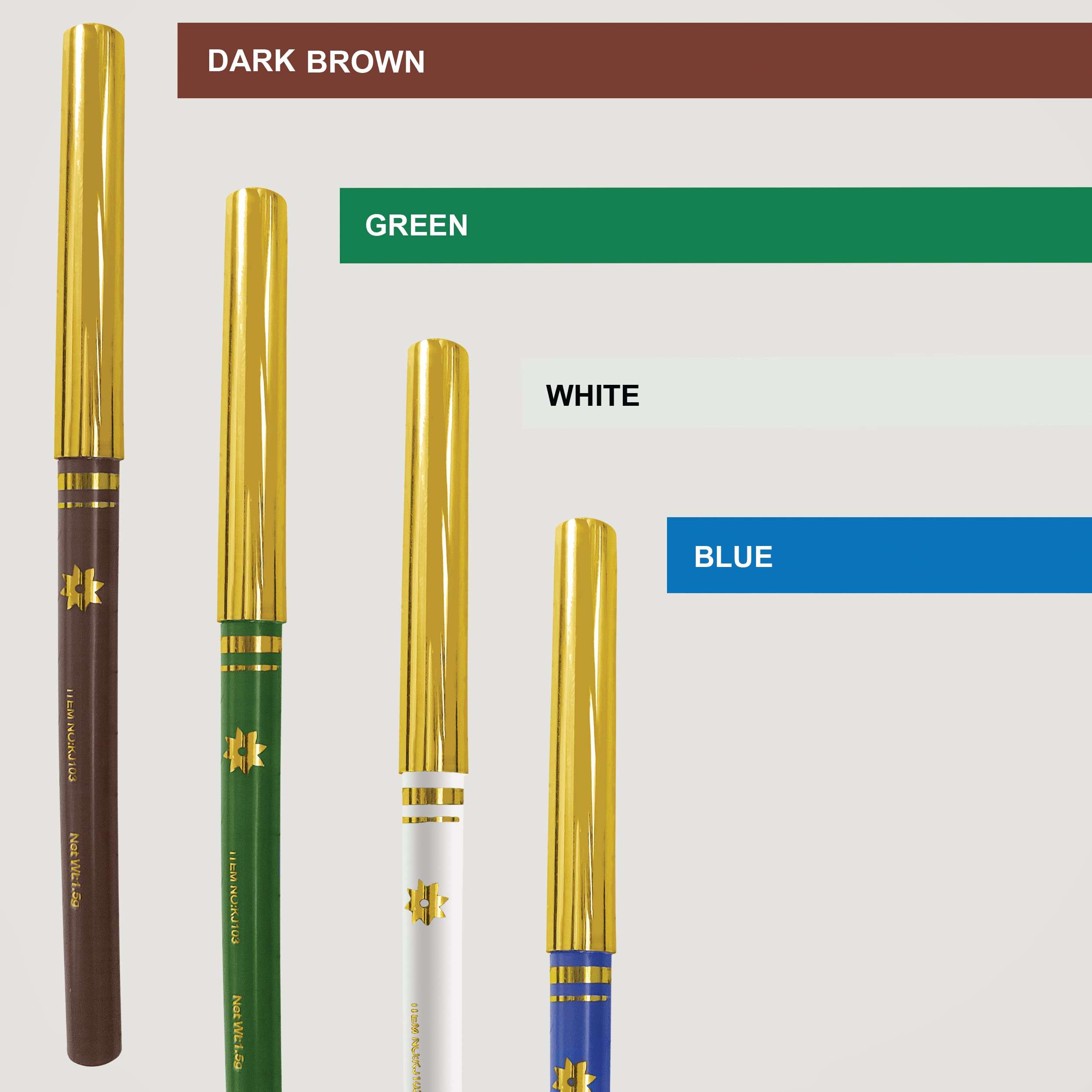 MAPPERZ Waterproof Eyeliner Richly Pigmented Color Pencil All Day Wear Long Lasting Fadeproof Ultra Creamy Smooth Formula Sharpen able Tip Perfectly Outlined Eyes (4 Multiolour) 3