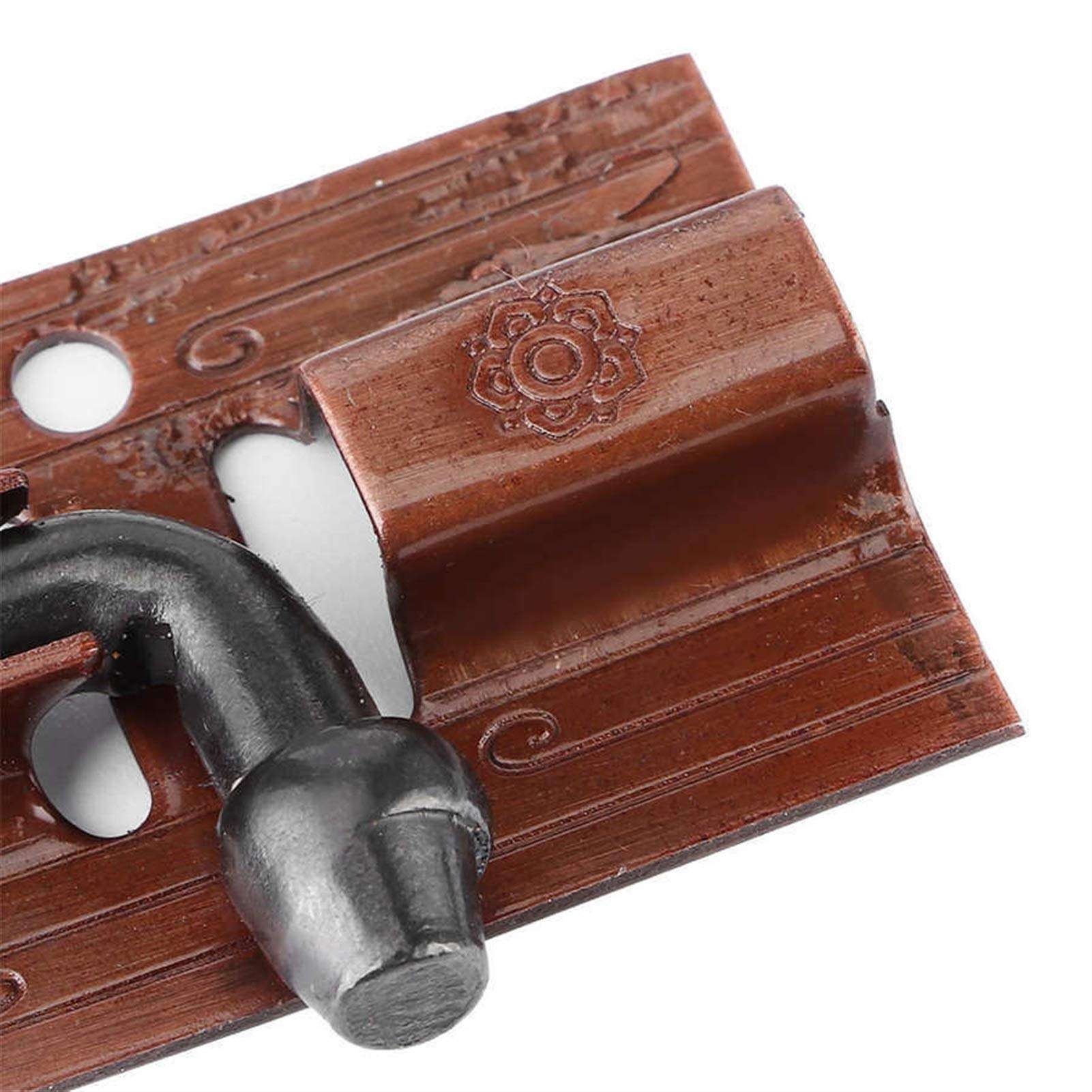 Door Accessories 4Pcs 4in Antique Brass Door Sliding Latch Lock Door Bolt Gate Window Hardware Fittings for Living Room Bedroom Metal Material 2