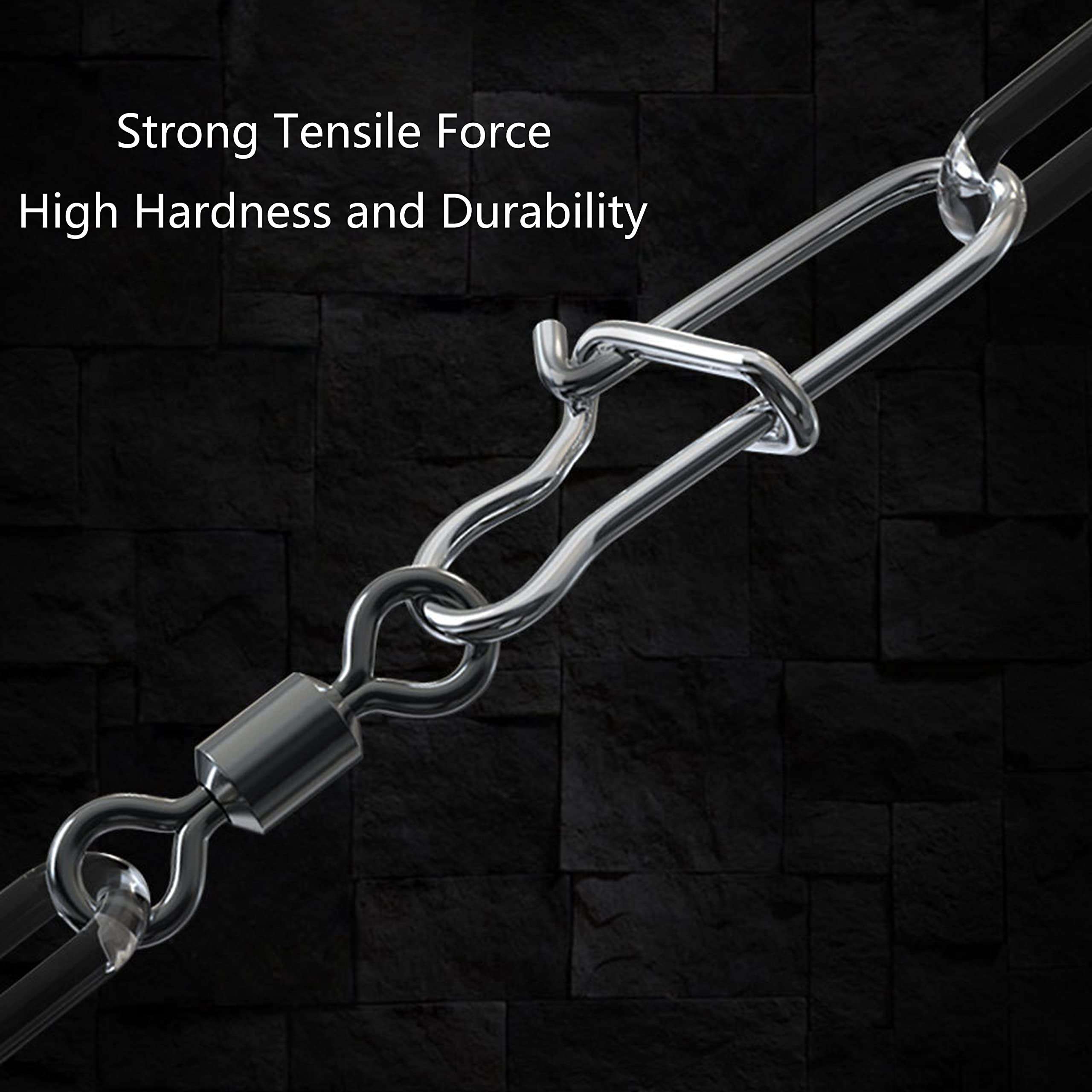 CRAZY SHARK 50 Pcs Fishing Barrel Swivel with Safety Snap Interlock Snaps, Stainless Steel Solid Fishing Swivel Snaps for Quick Connecter Fishing Rig Accessories 5