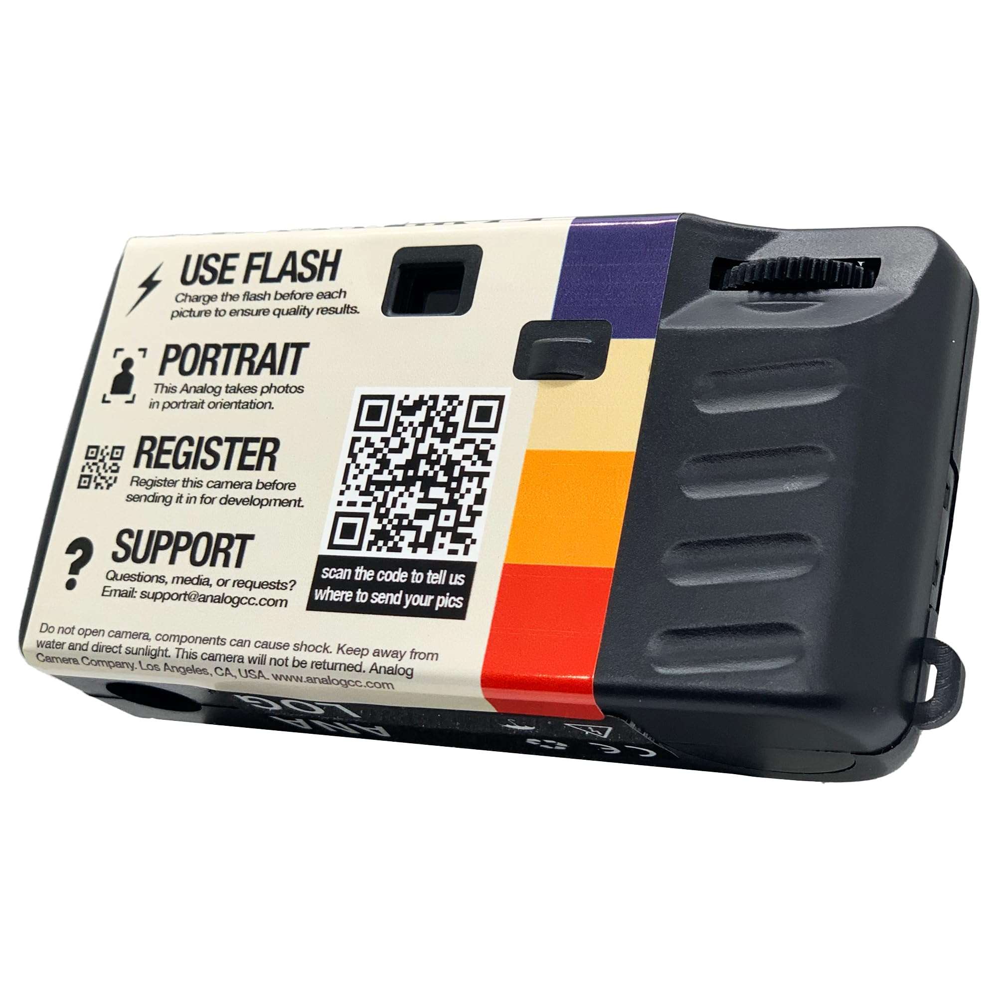 Analog Portrait Mode Disposable Camera w/Flash + Development & Digital Uploads | New Half-Frame 35mm Film Single-Use Camera, 34 Exposures, Pictures Sent to Your Phone 3